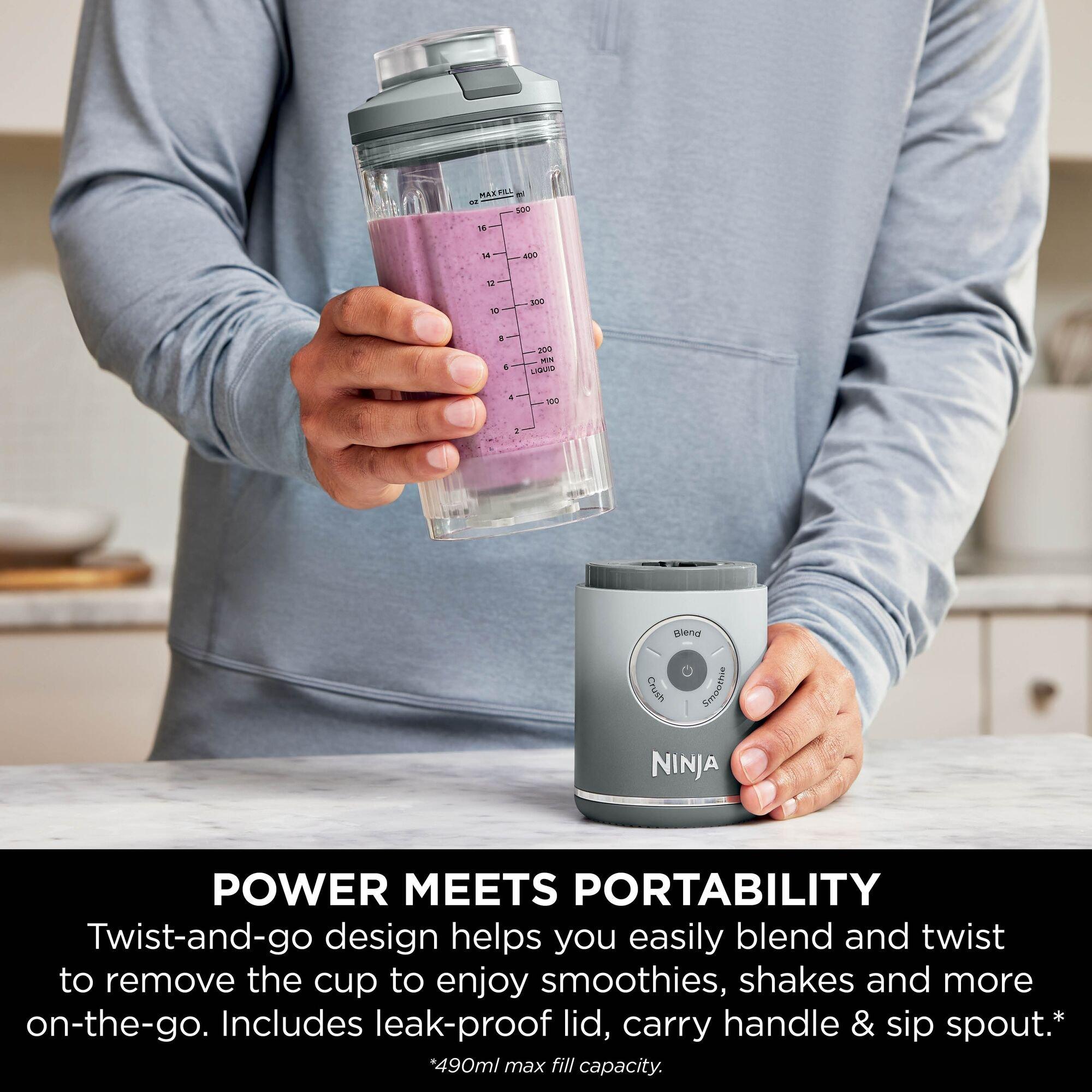 Silver - Ninja - Blast Max Portable Blender - Silver BC251UKSL - 4