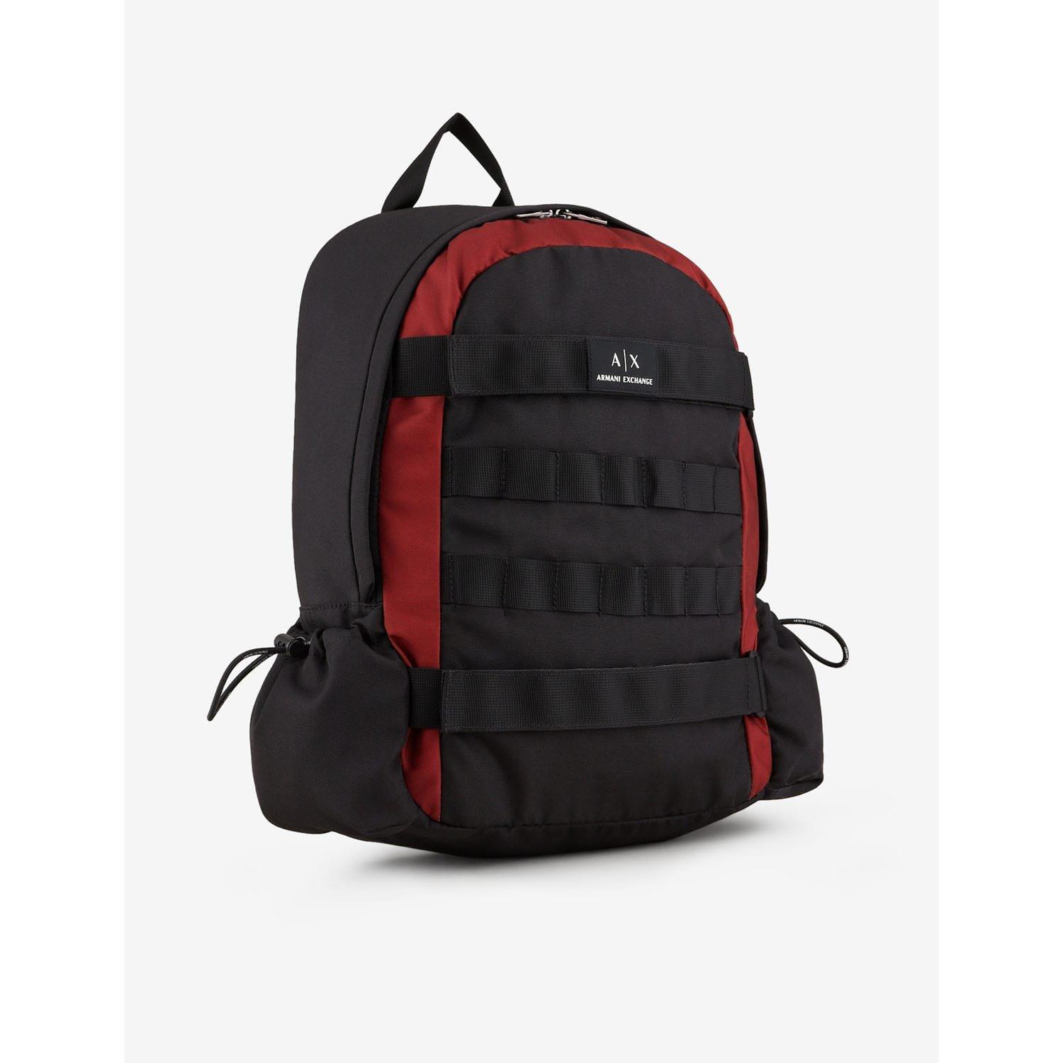 Black Red - Armani Exchange - Backpack - 2