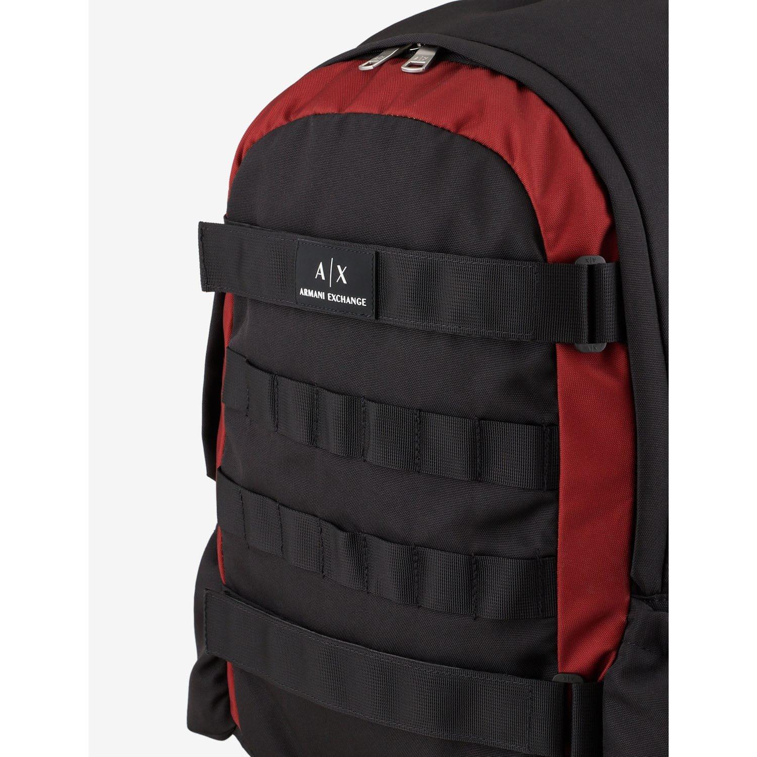 Black Red - Armani Exchange - Backpack - 6