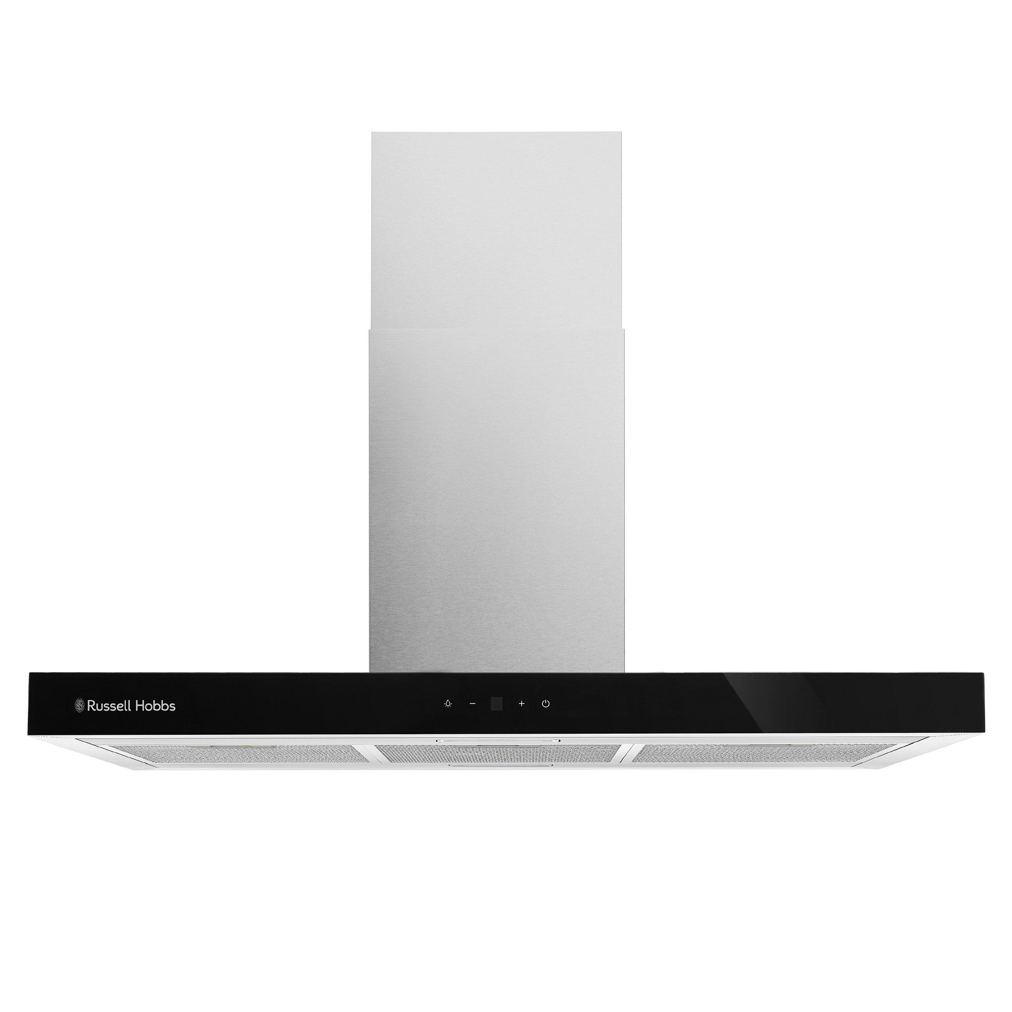 Stainless Steel - Russell Hobbs - RHICH904SS 90cm Island Cooker Hood Stainless Steel - 1