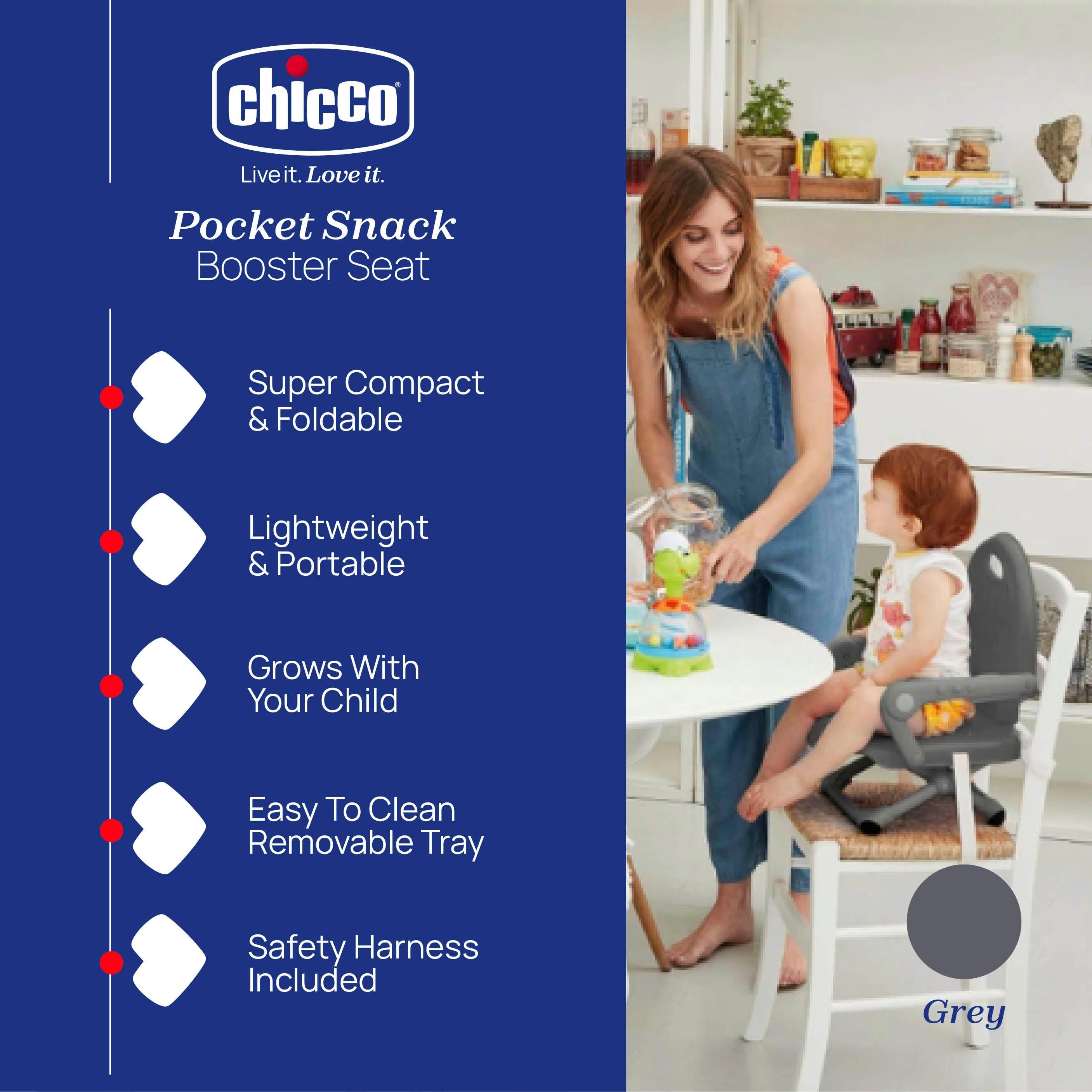 None - Chicco - Pocket Snack Booster Seat Dark Grey - 2