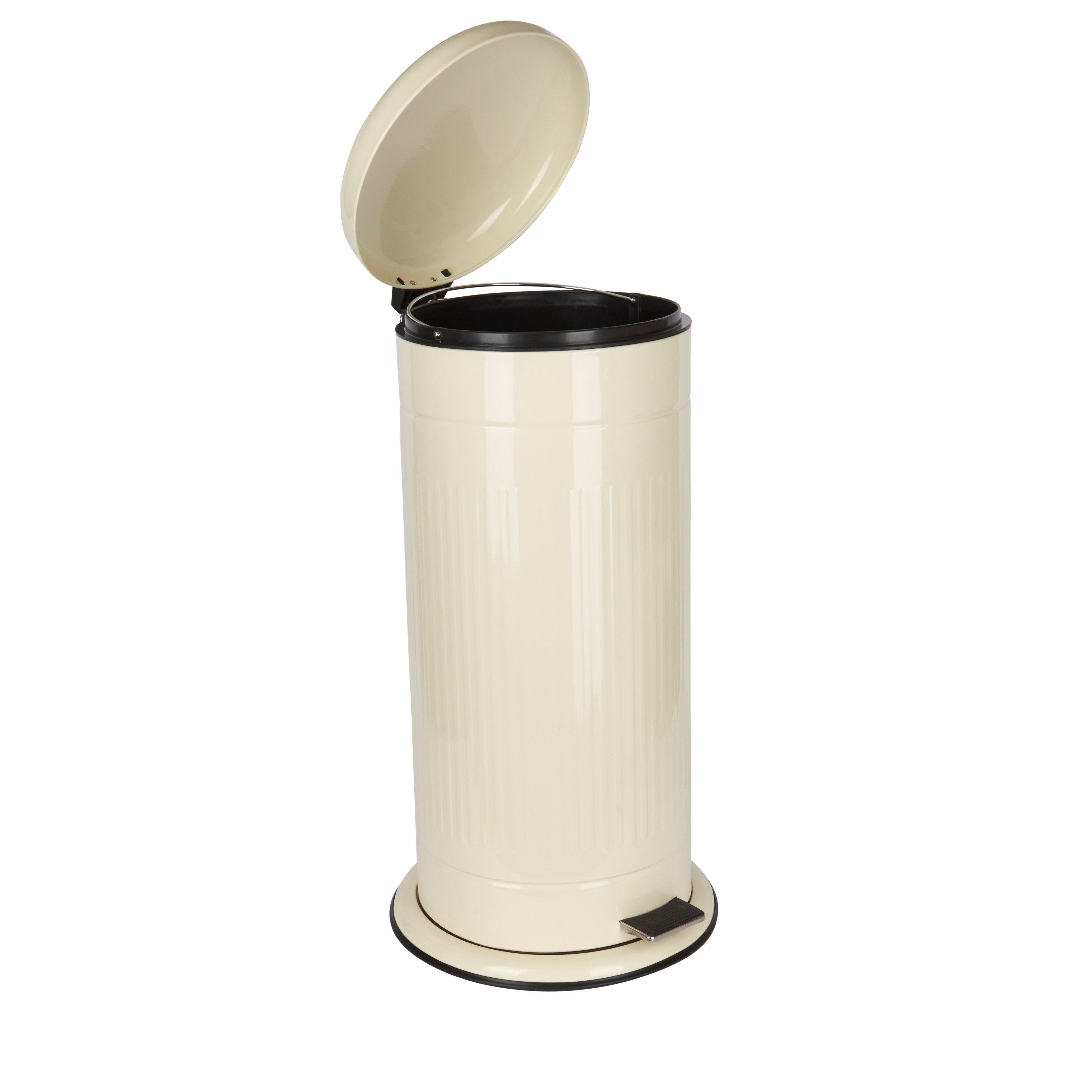 Cream - KitchenCraft - KitchenCraft Living Nostalgia 30 Litre Pedal Bin - 2