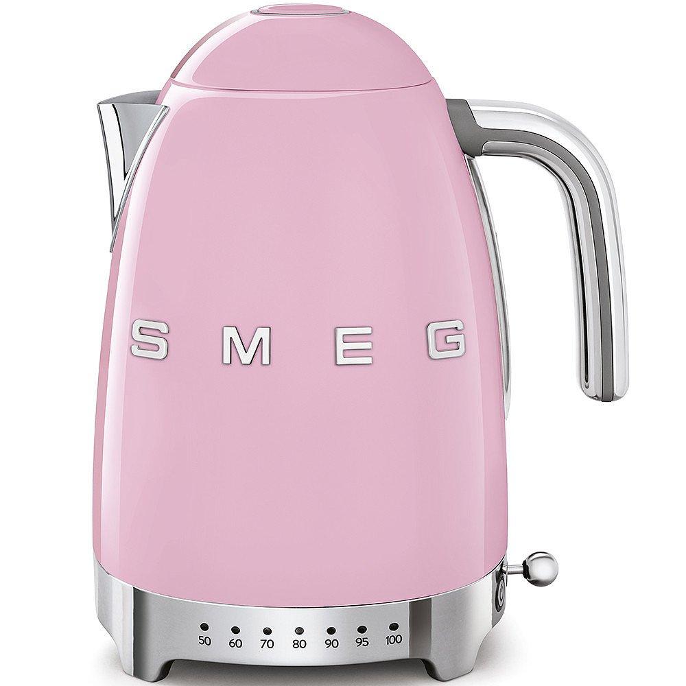 Smeg  50S Style Variable Temperature Kettle With 360° Swivel Base 1.7L 3000W Klf04pkuk Pink - Medium