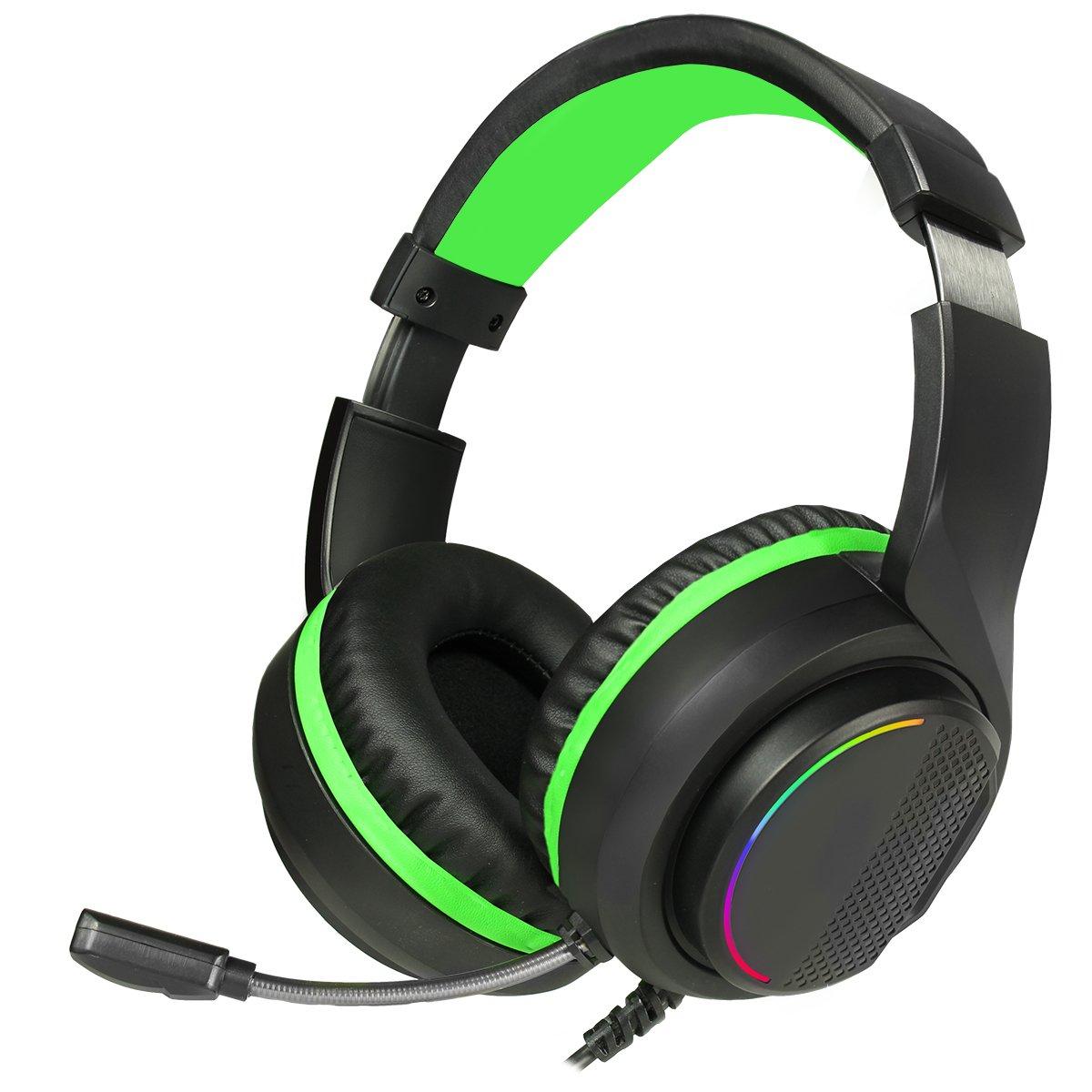 Noir - GameMax - GameMax Razor RGB Gaming Headset and Mic with 5.1 Surround Sound - 2