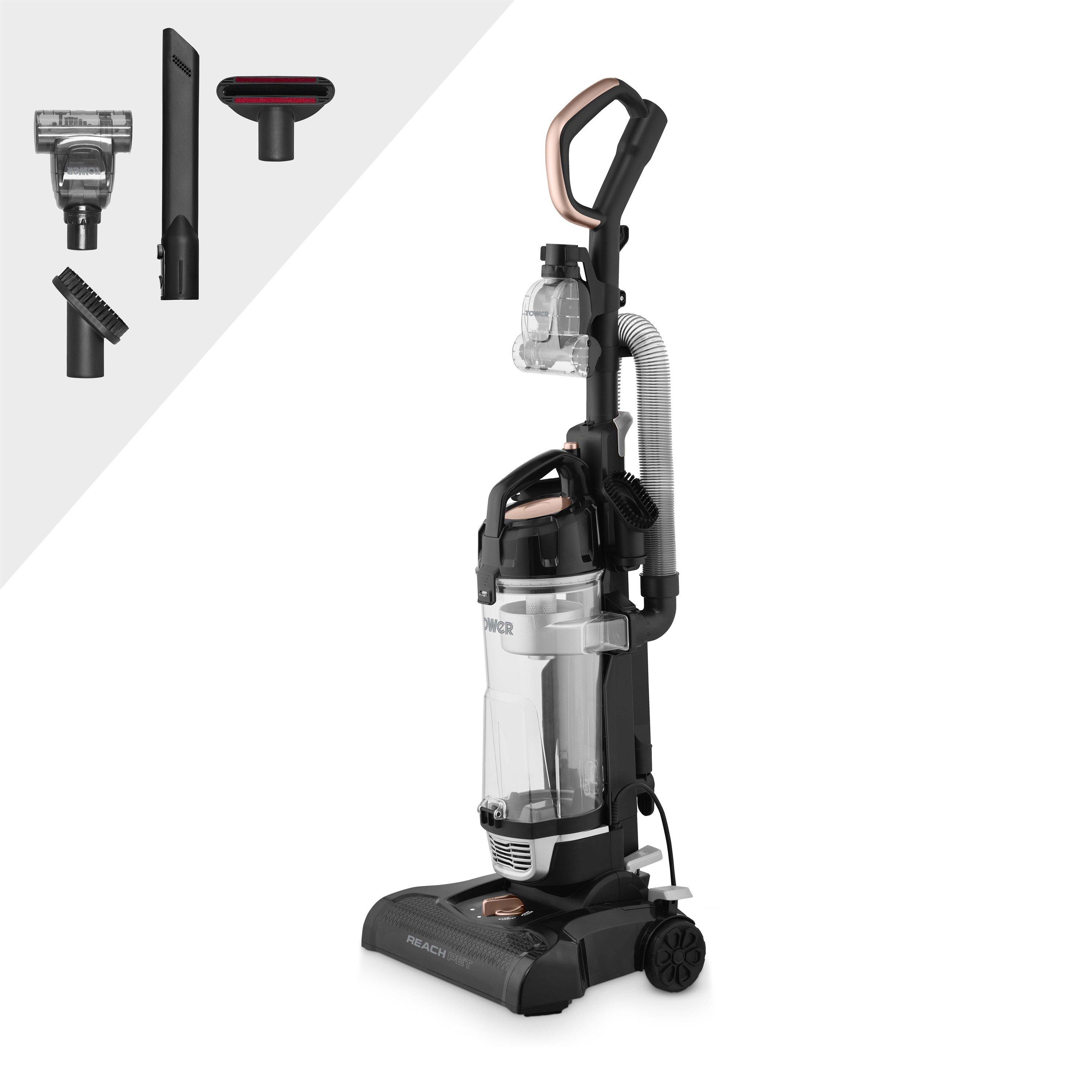 Rose Gold - Tower - Tower RXP30PET Reach Bagless Upright Vacuum Cleaner Cyclonic Technology Blush Gold T108001BLGPET - 1