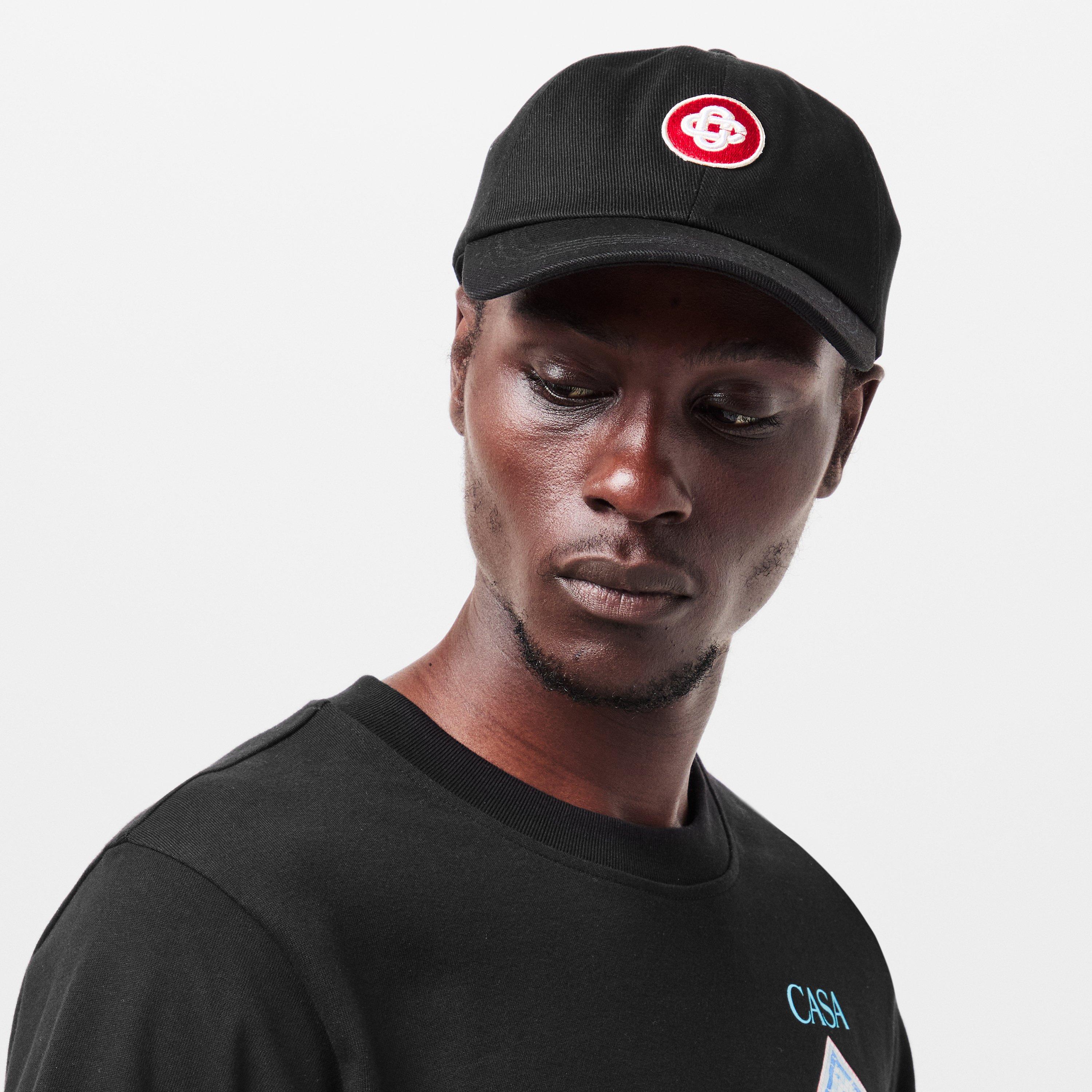 Black - Casablanca - Men's Casa Round Logo Baseball Cap - 3