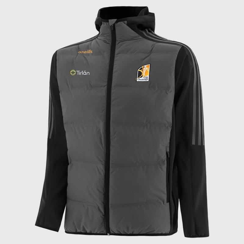 GMetal/BLK/AMB - ONeills - Kids' Hydra Kilkenny Padded Windproof Performance Training Jacket - 1