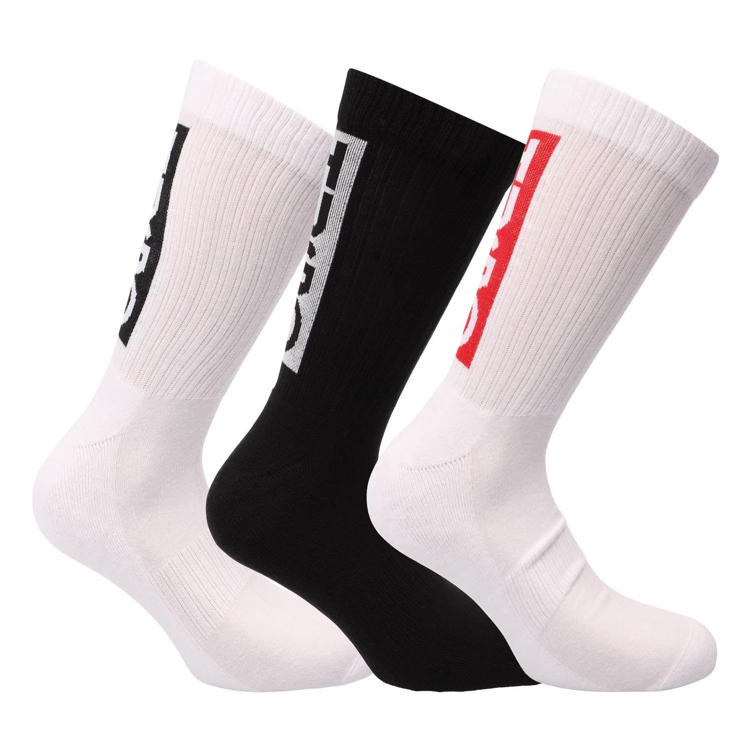 Multi Colour - Hugo - 3 Pack of Vertical Logo Socks - 2