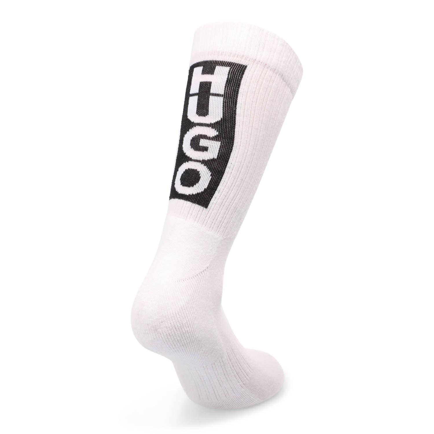 Multi Colour - Hugo - 3 Pack of Vertical Logo Socks - 3