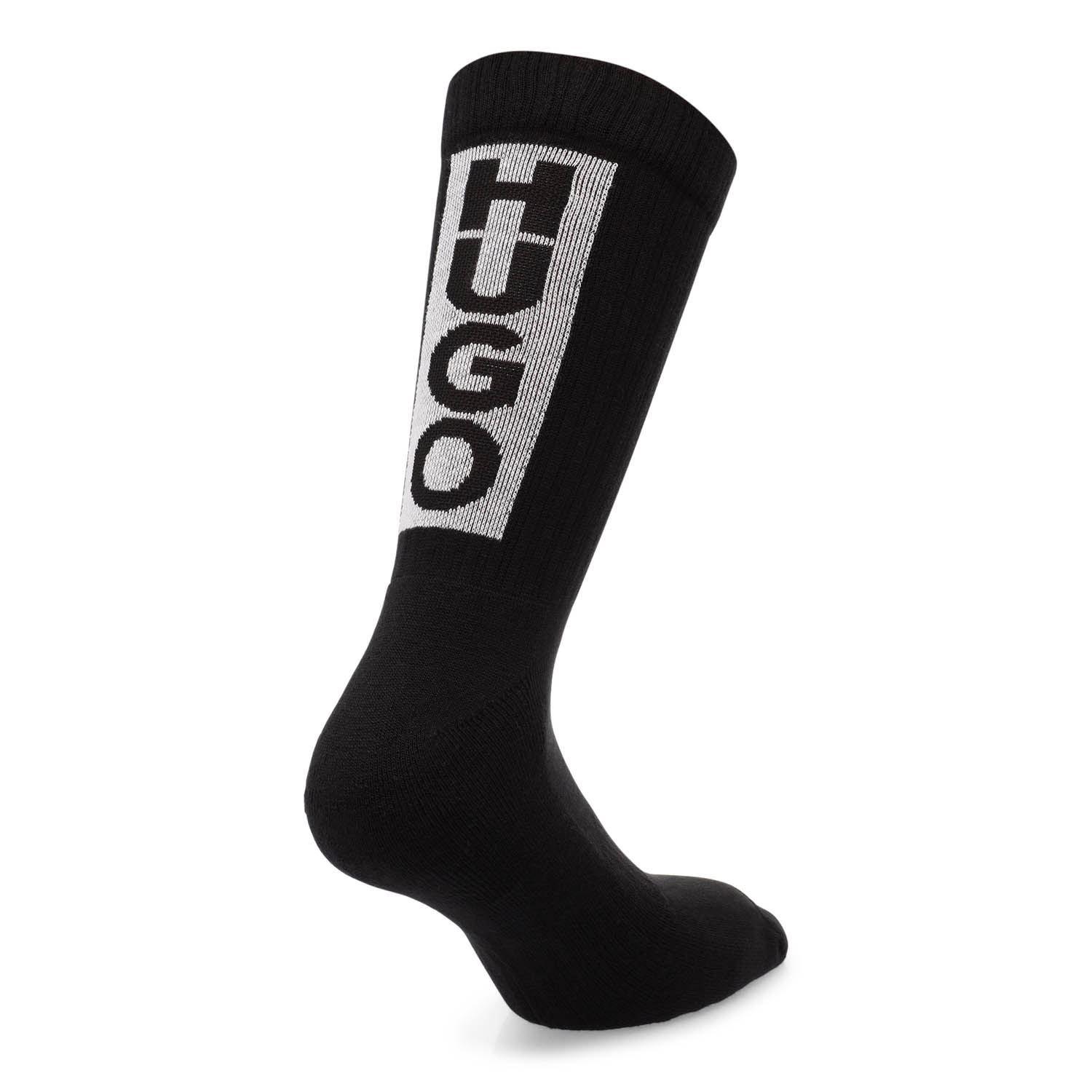 Multi Colour - Hugo - 3 Pack of Vertical Logo Socks - 4
