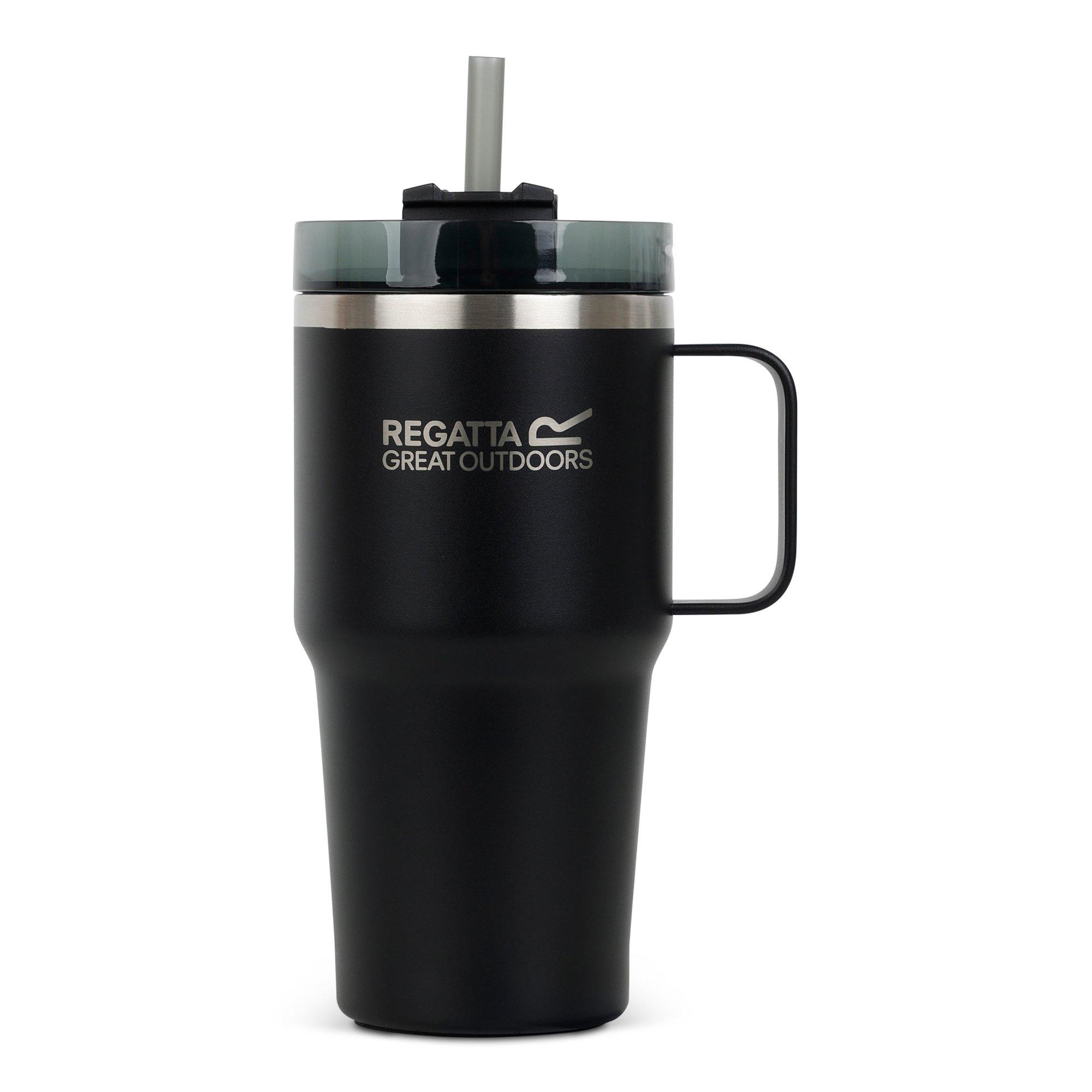 Black - Regatta - Thermulate Insulated 0.6L Flip-Top Travel Mug - 2
