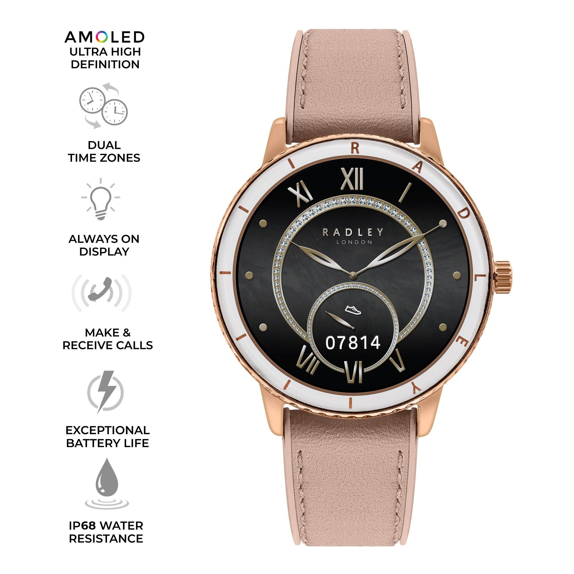 Pink - Radley - Radley Series 57 Pink Strap Smart Watch - 2