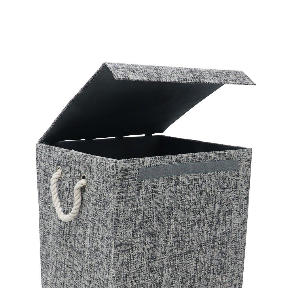 Grey - JVL - Urban Paper Foldable Laundry Hamper - 2