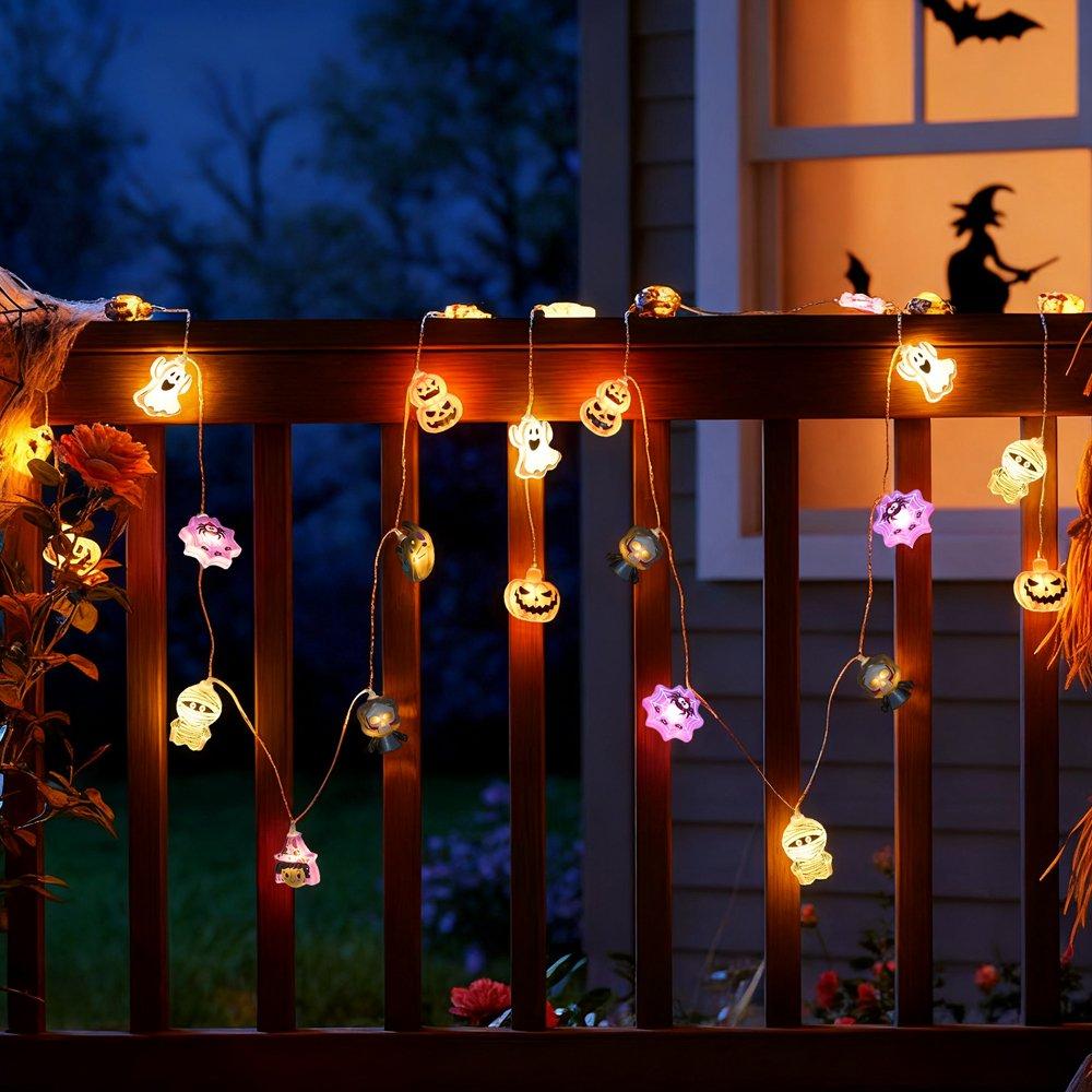 Multi - LIFE IDEAS - 20 LEDs Battery-Powered Halloween String Lights - 1