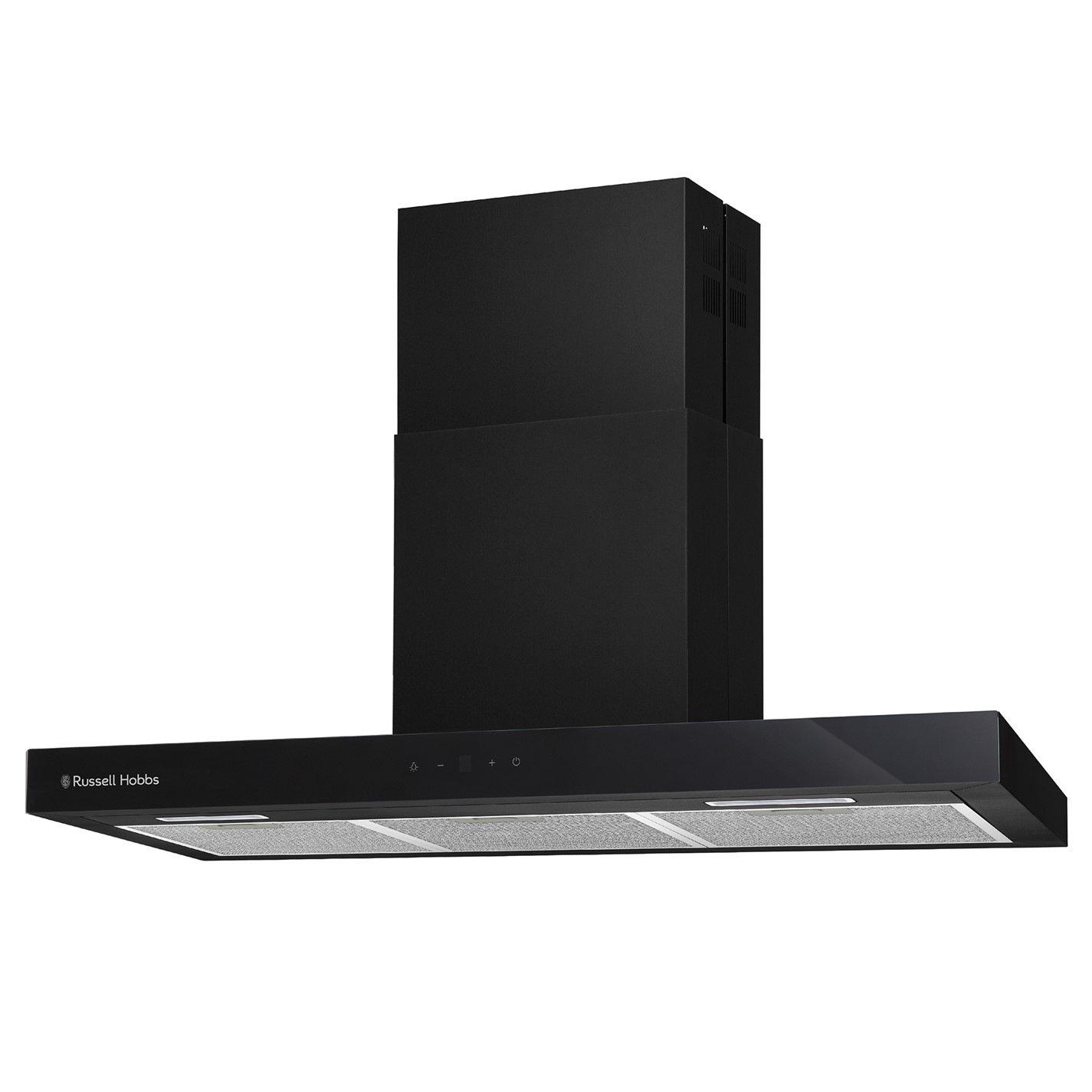 Black - Russell Hobbs - RHGCH903B 90cm T-Shaped Cooker Hood in Black - 9