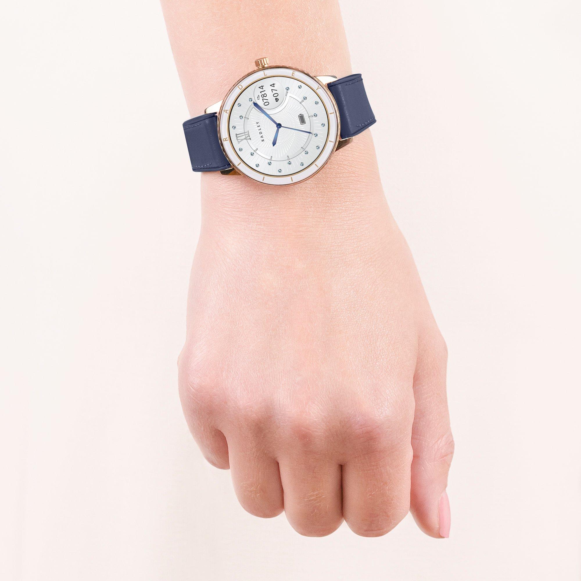 Blue - Radley - Radley Series 57 Navy Smart Watch - 3