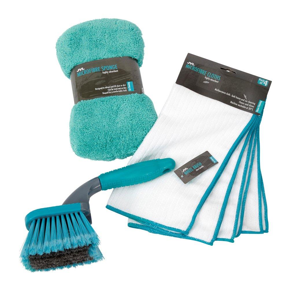 Jvl  Silver Car Care Bundle - Teal 
