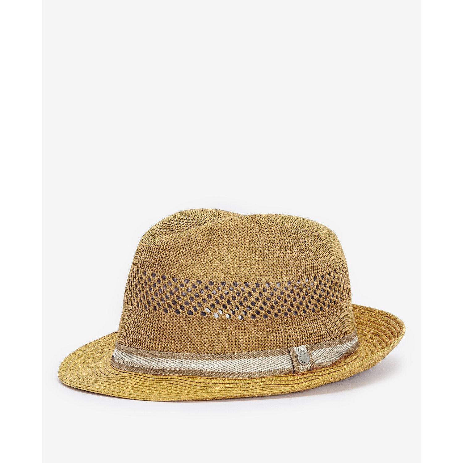 Dark Tan - Barbour - Craster Trilby Hat - 1