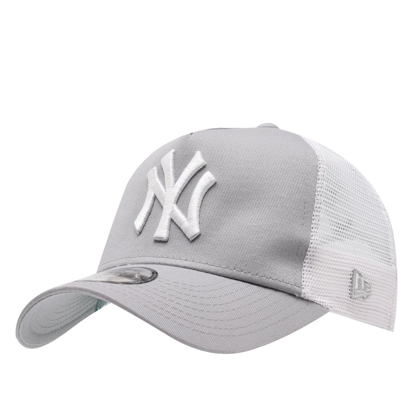 New Era  Kids Youth Adjustable Trucker Cap - Ny Grey/White - Youth