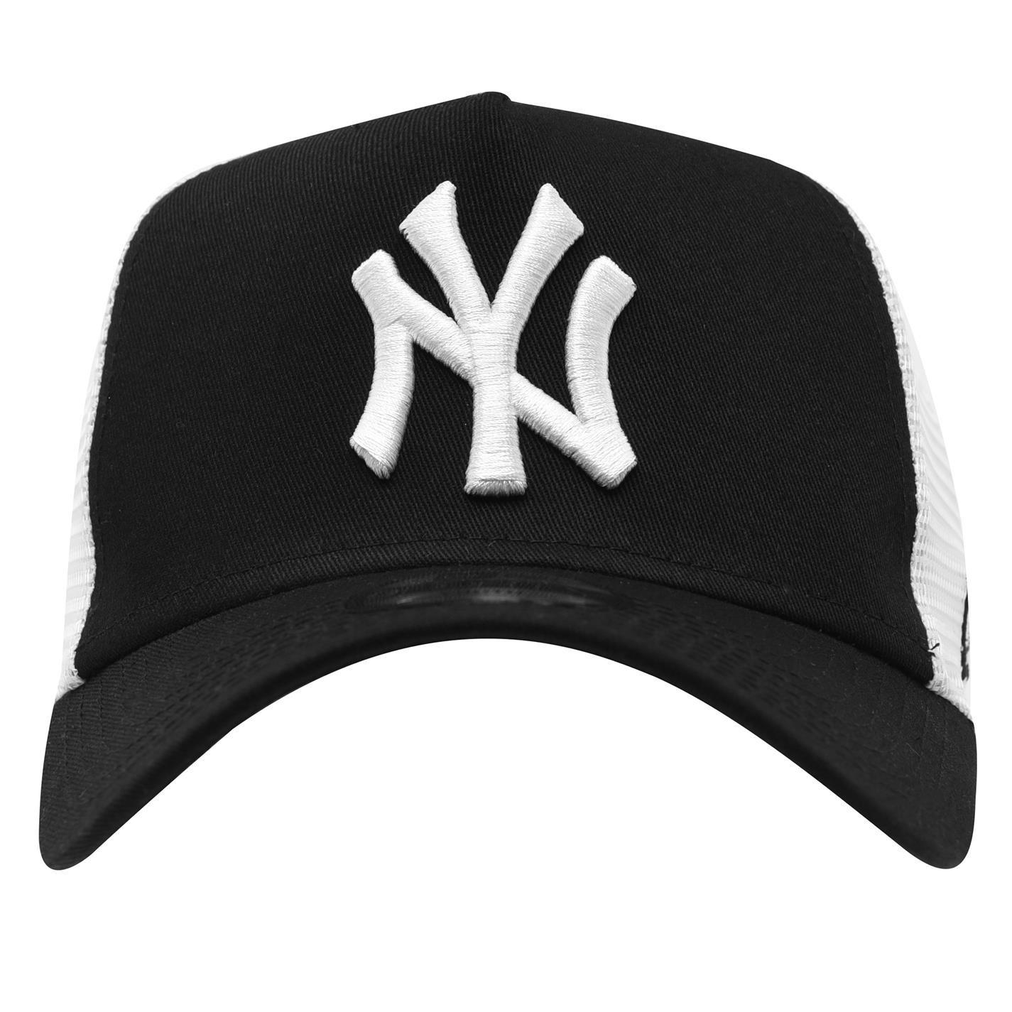 NY Black/White - New Era - Youth Adjustable Trucker Cap - 2