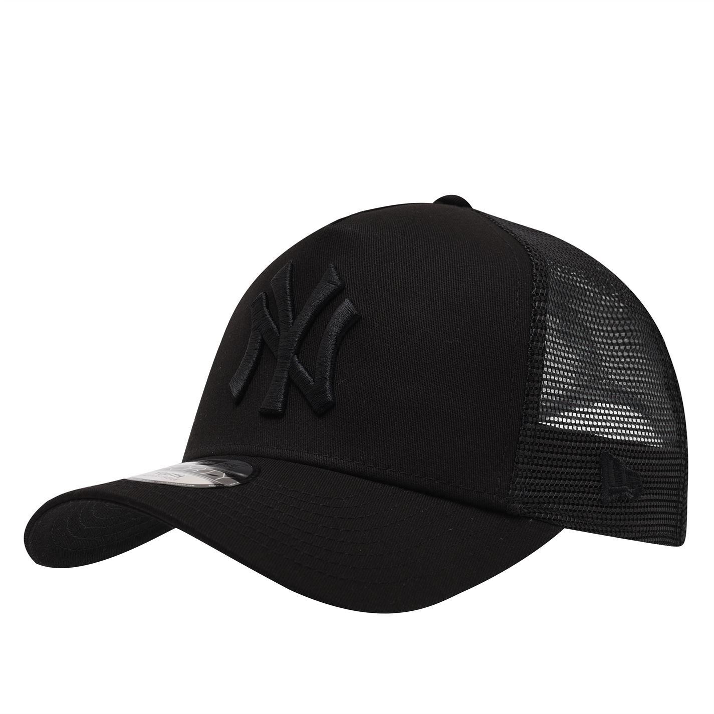 NY Triple Black - New Era - Youth Adjustable Trucker Cap - 1