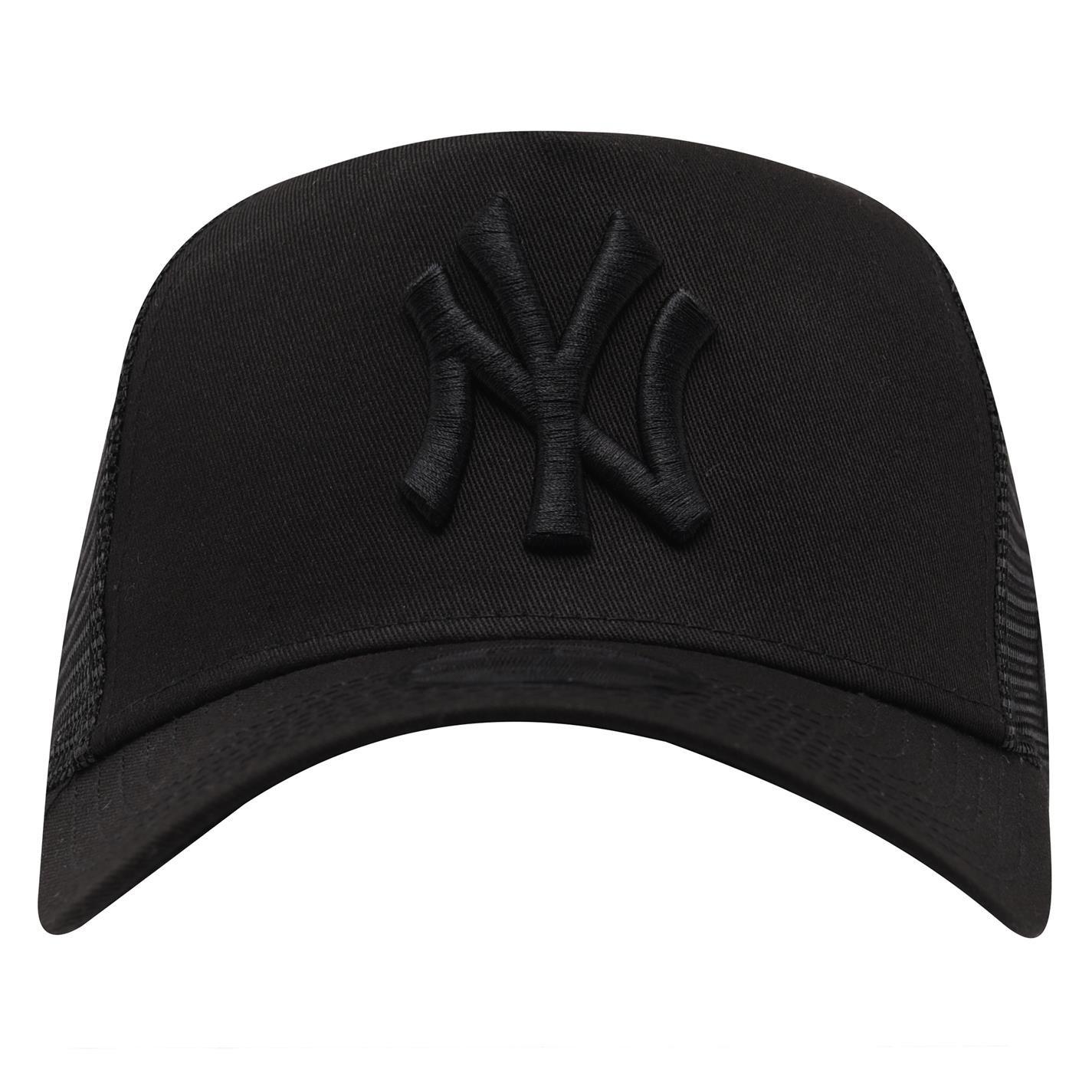NY Triple Black - New Era - Youth Adjustable Trucker Cap - 2