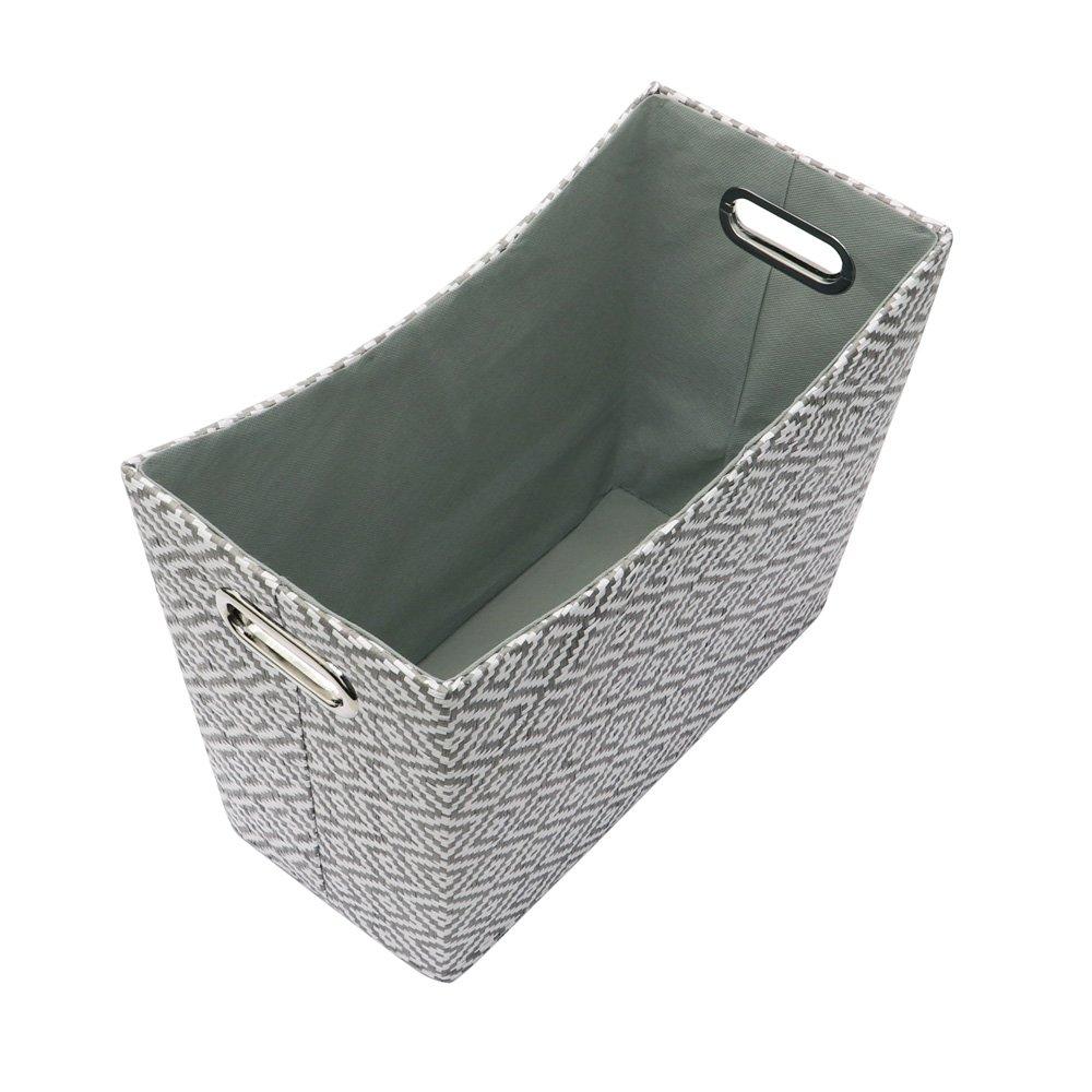 Grey - JVL - Argyle Paper Magazine Holder - 2