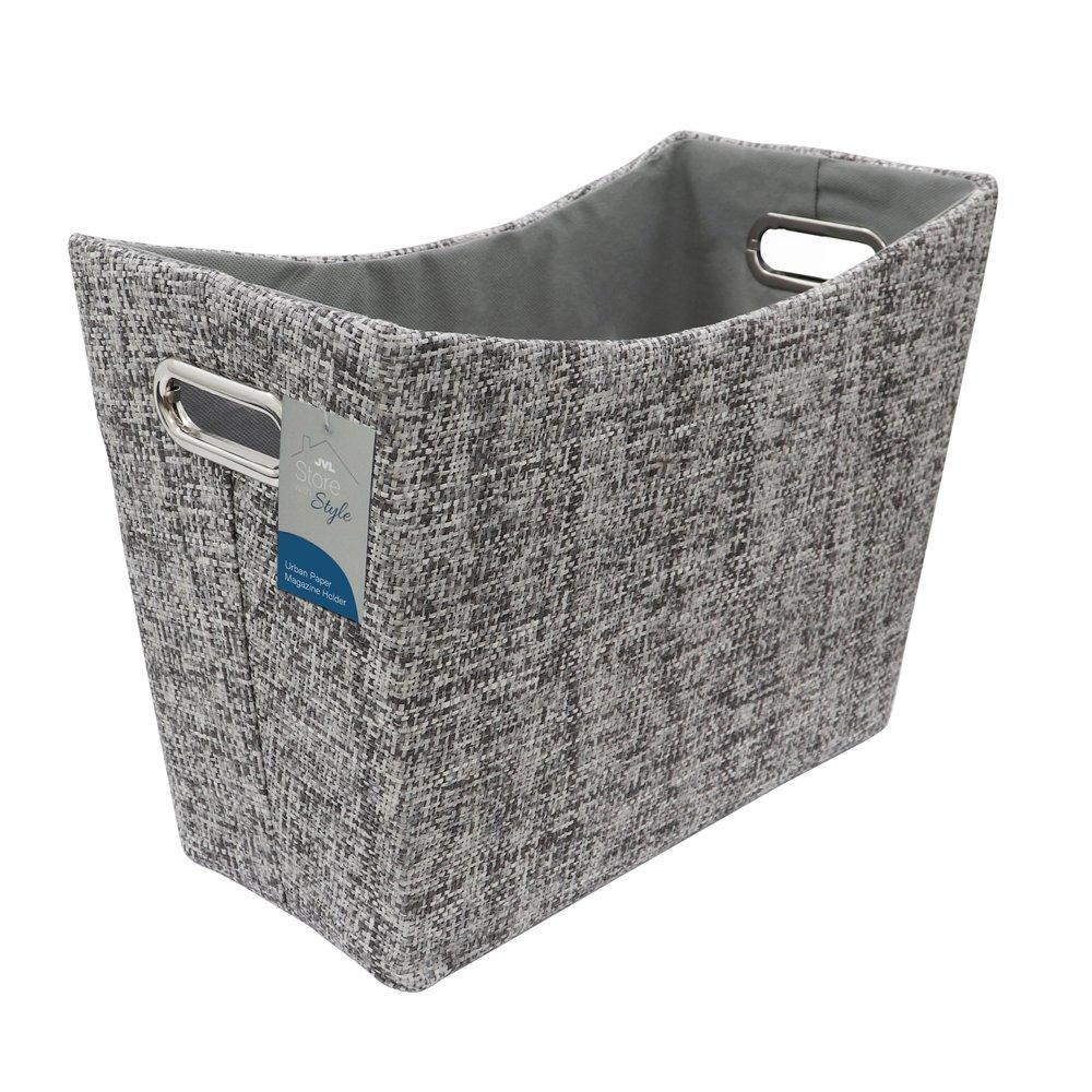 Grey - JVL - Urban Paper Magazine Holder - 5