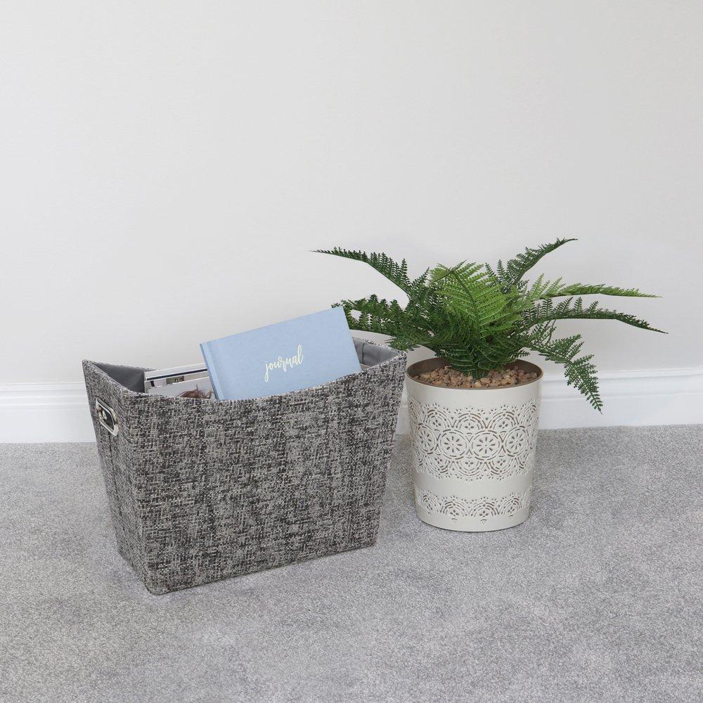 Grey - JVL - Urban Paper Magazine Holder - 6