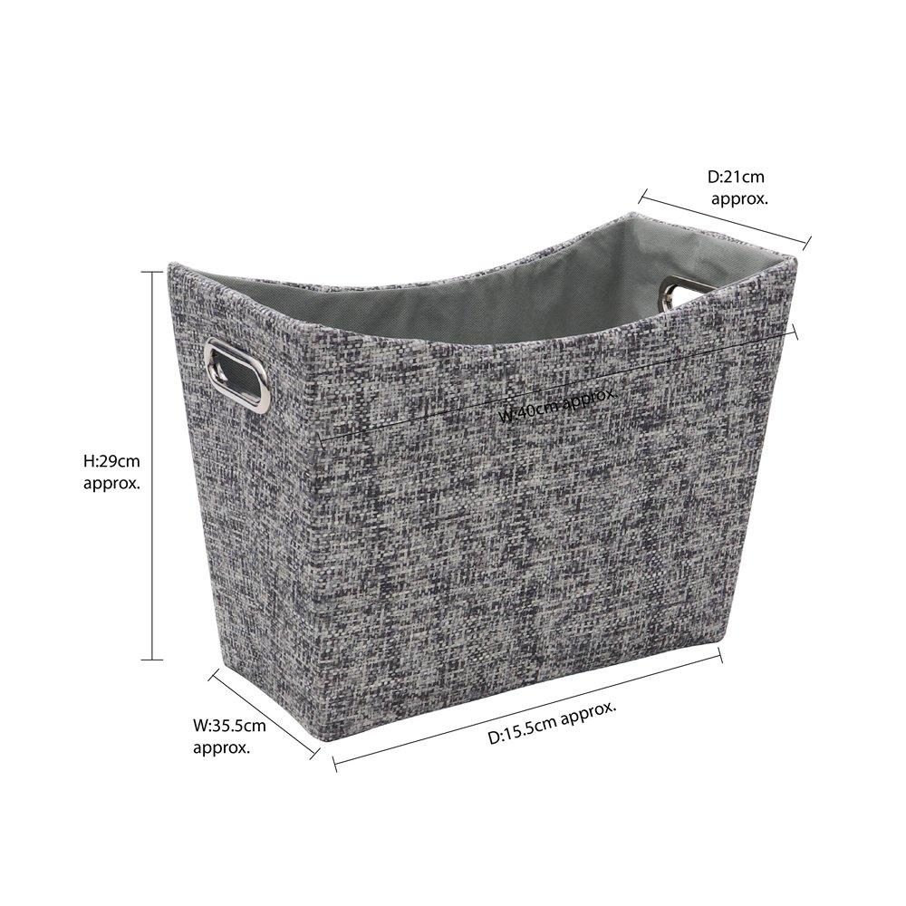 Grey - JVL - Urban Paper Magazine Holder - 7