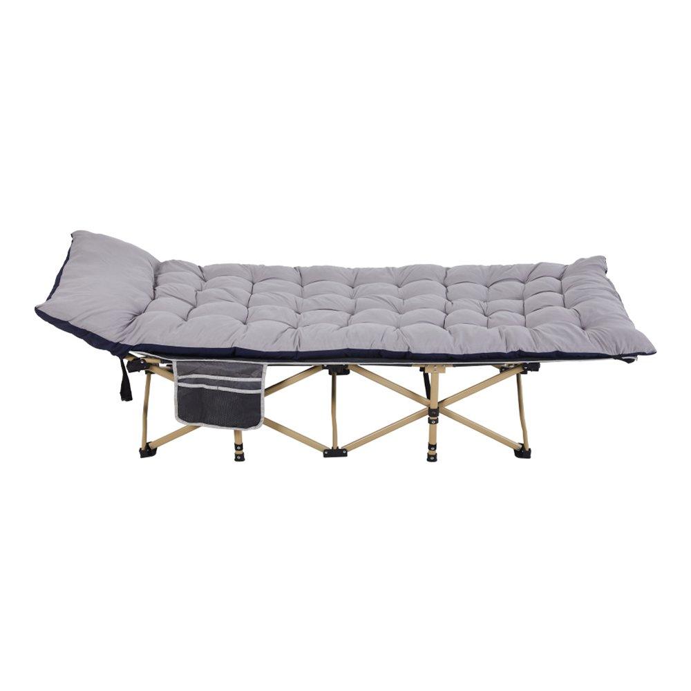 Grey - Breeins - Foldable Camping Bed with Mattress - 3