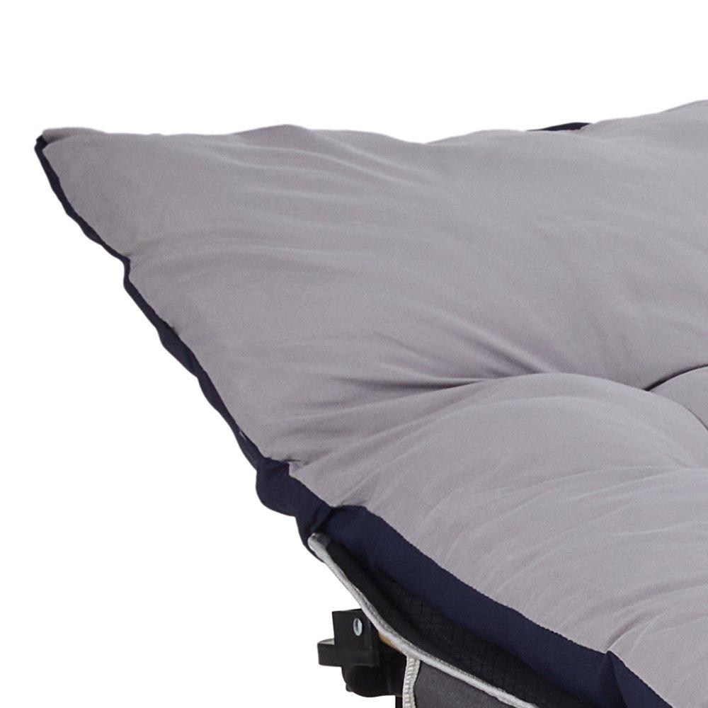 Grey - Breeins - Foldable Camping Bed with Mattress - 8