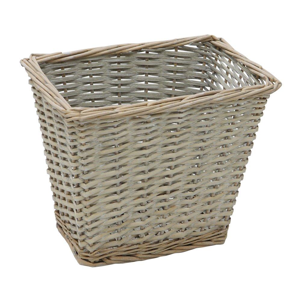 Grey - JVL - Arianna Set of 4 Rectangular Willow Basket - 9