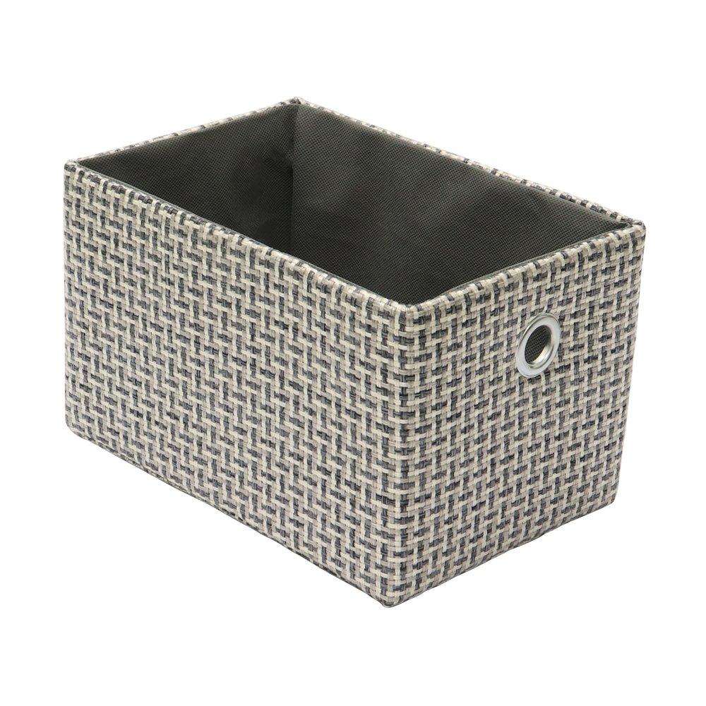 Grey - JVL - Silva 4 Drawer Narrow Fabric Storage Tower - 4