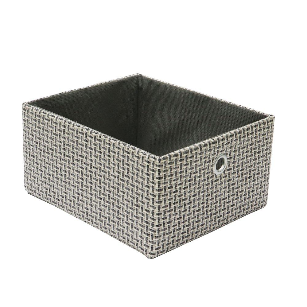 Grey - JVL - Silva 4 Drawer Wide Fabric Storage Tower - 4