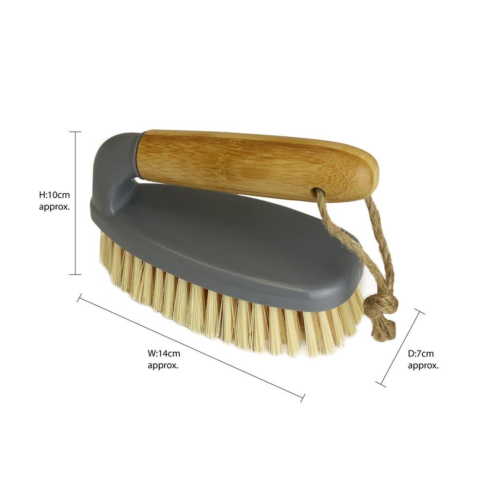 Natural - JVL - Bamboo Cleaning Brush Set - 6