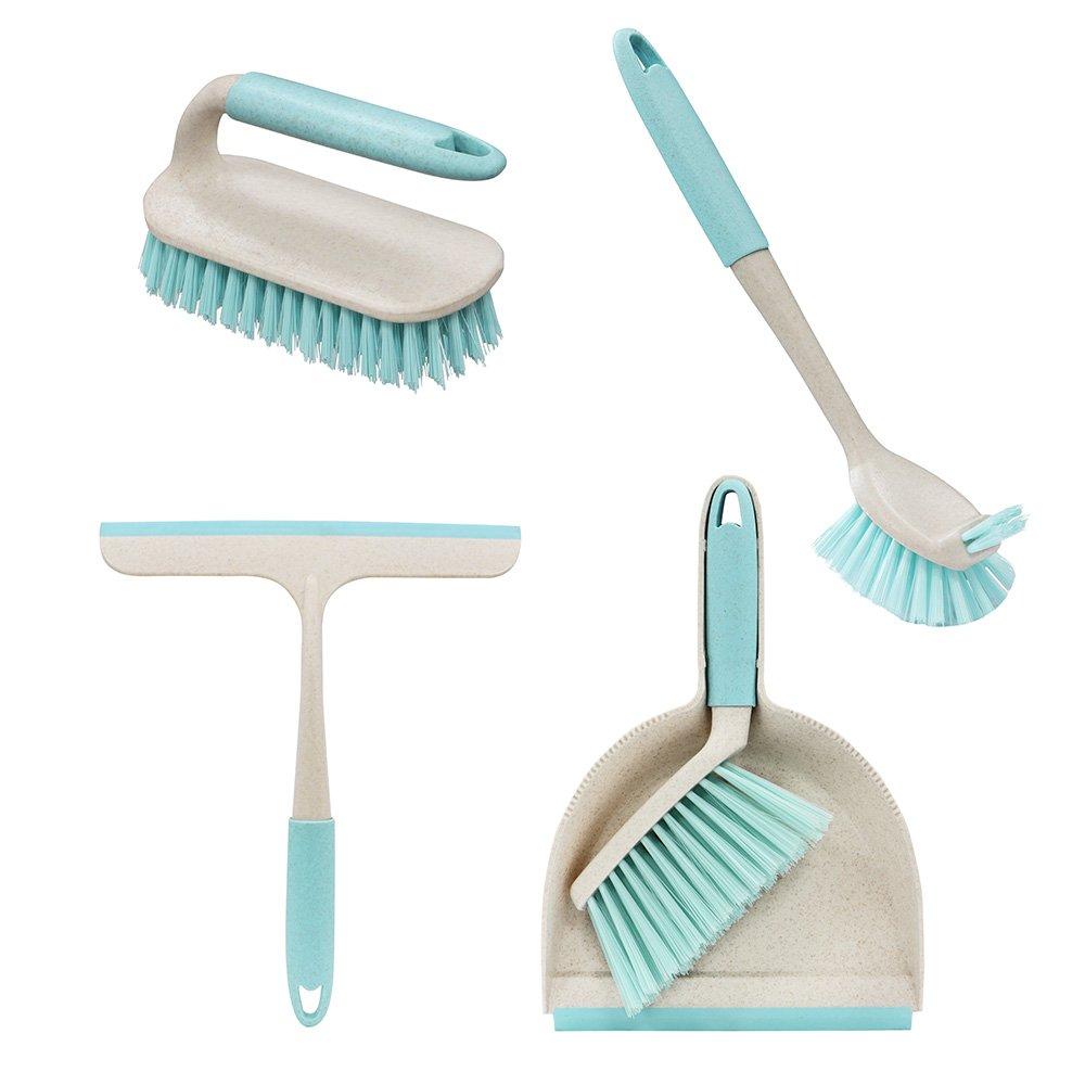 Blue - JVL - Antibac Cleaning Brush Set - 2