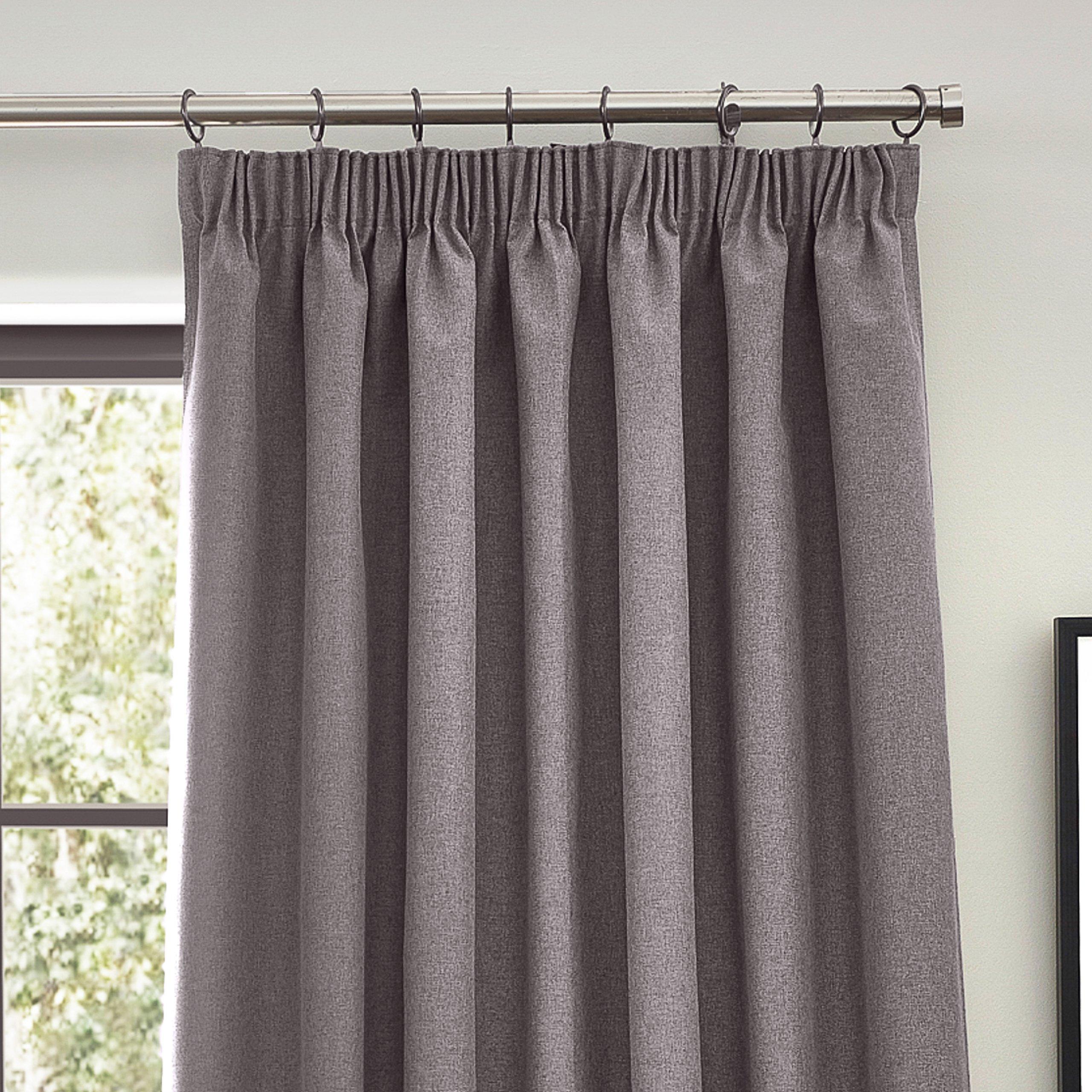 Charcoal - furn. - Dawn Blackout Pencil Pleat Curtains - 3