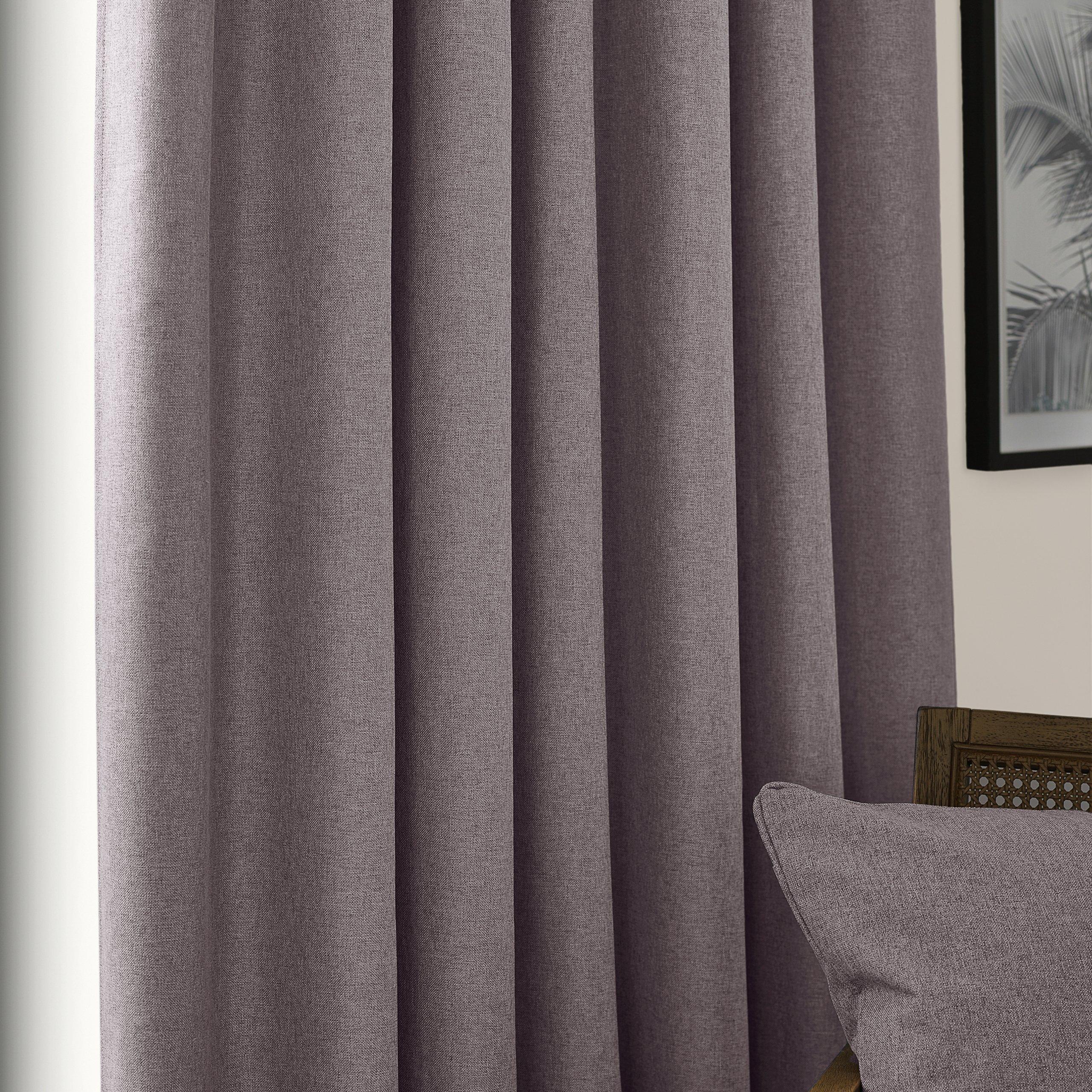 Charcoal - furn. - Dawn Blackout Pencil Pleat Curtains - 5