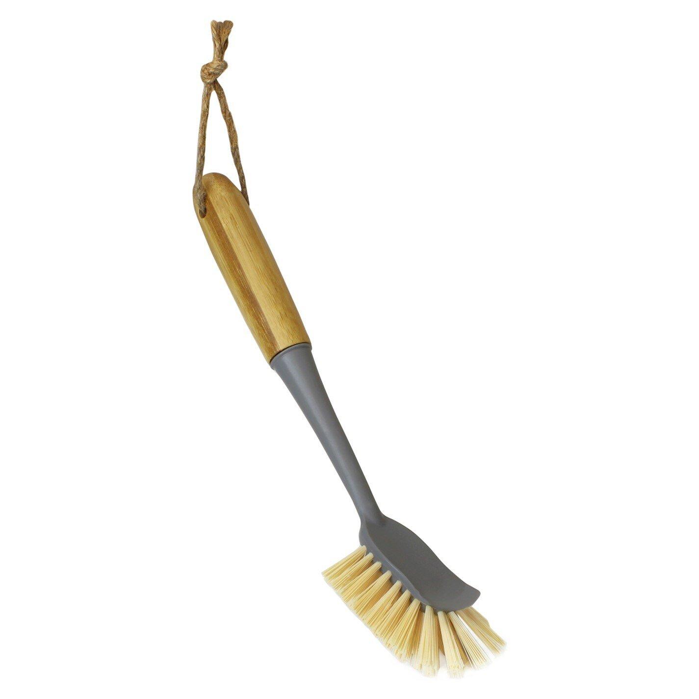 Natural - JVL - Bamboo Dish Brush Set - 3