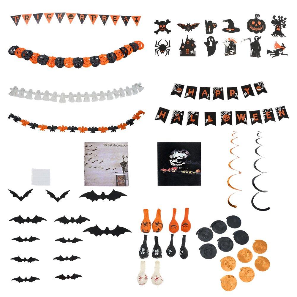 Multi - LIFE IDEAS - Funny Spooky Halloween Decoration Kit - 1