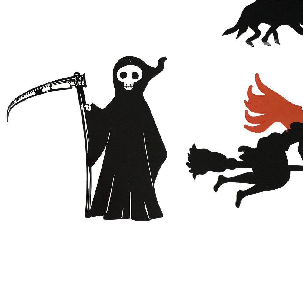 Multi - LIFE IDEAS - Funny Spooky Halloween Decoration Kit - 8