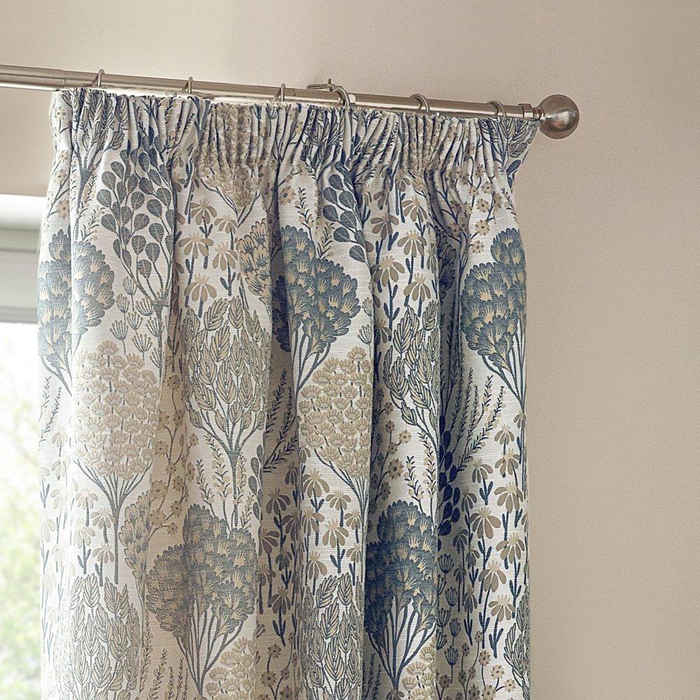 Wedgewood - Wylder - Ophelia Fully Lined Jacquard Floral Pencil Pleat C - 2