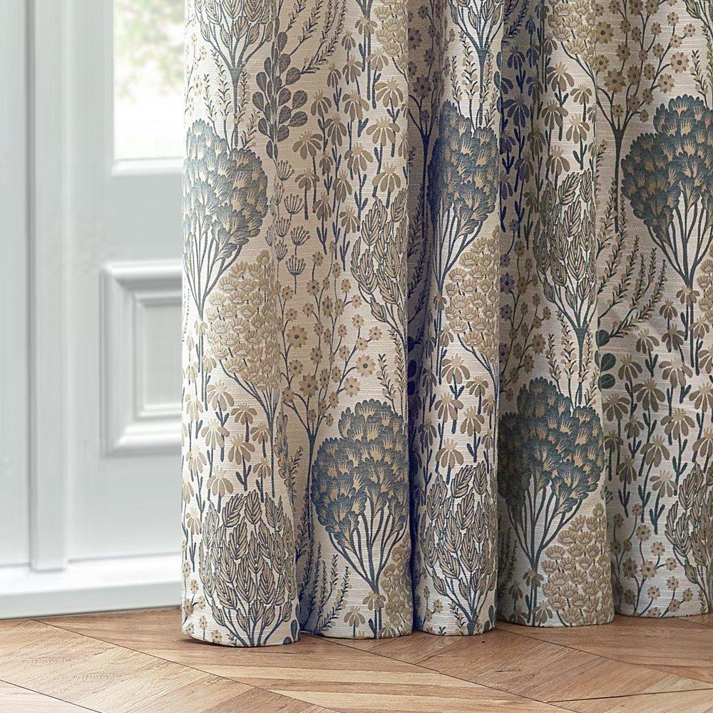 Wedgewood - Wylder - Ophelia Fully Lined Jacquard Floral Pencil Pleat C - 3