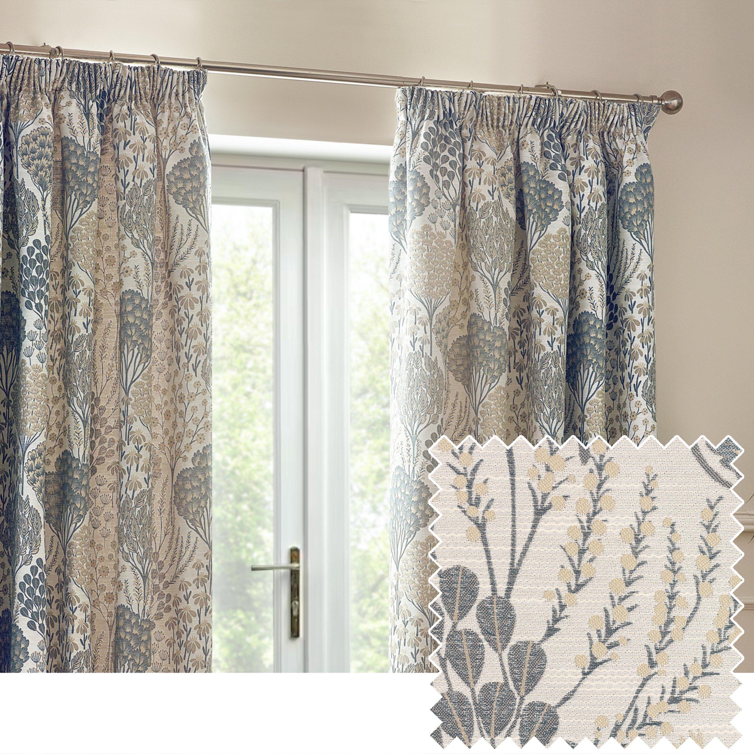Wedgewood - Wylder - Ophelia Fully Lined Jacquard Floral Pencil Pleat C - 6