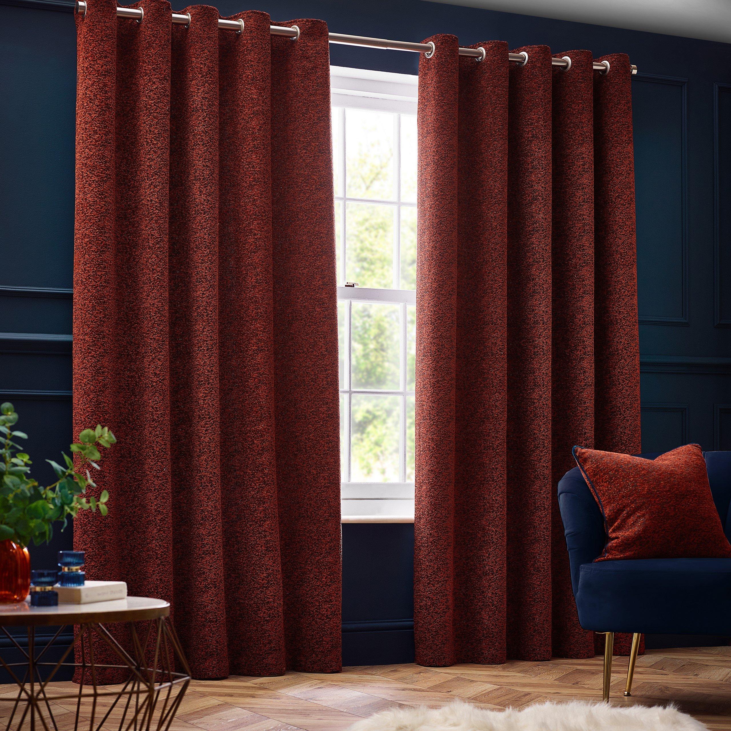 Galaxy Chenille Eyelet Curtains
