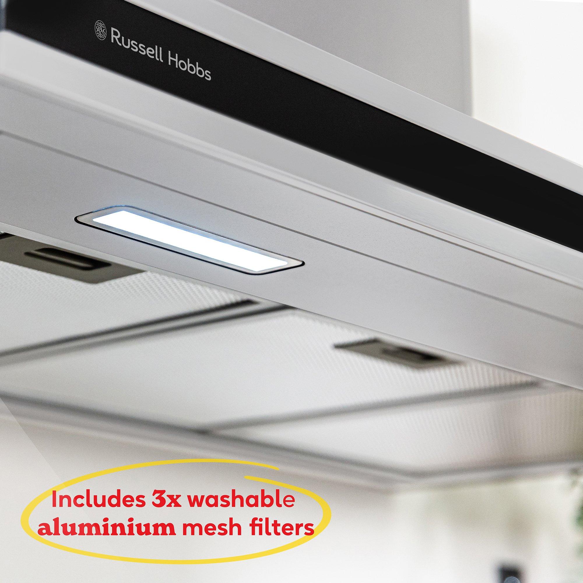 Stainless Steel - Russell Hobbs - RHGCH903SS 90cm T-Shaped Cooker Hood - 7