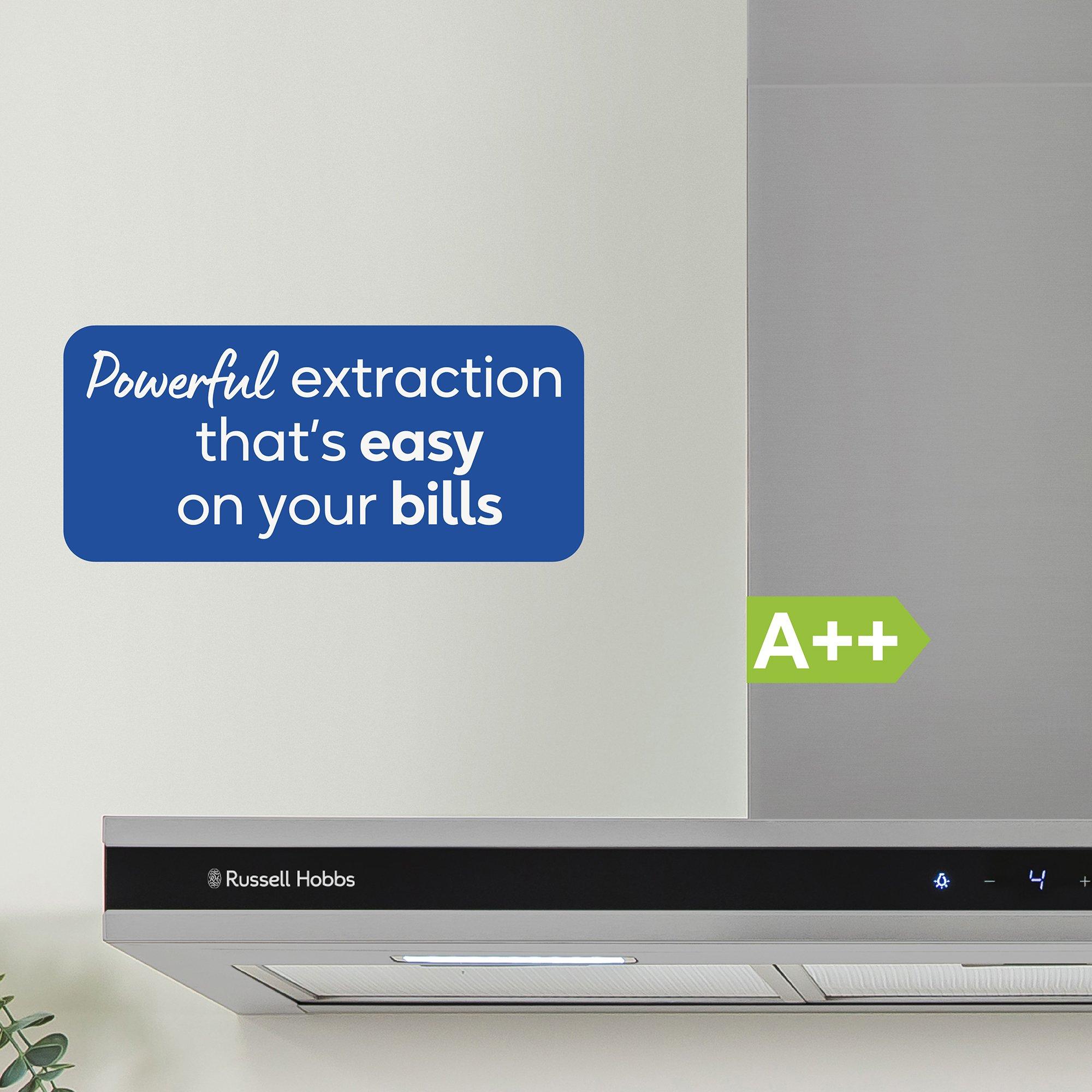 Stainless Steel - Russell Hobbs - RHGCH903SS 90cm T-Shaped Cooker Hood - 8