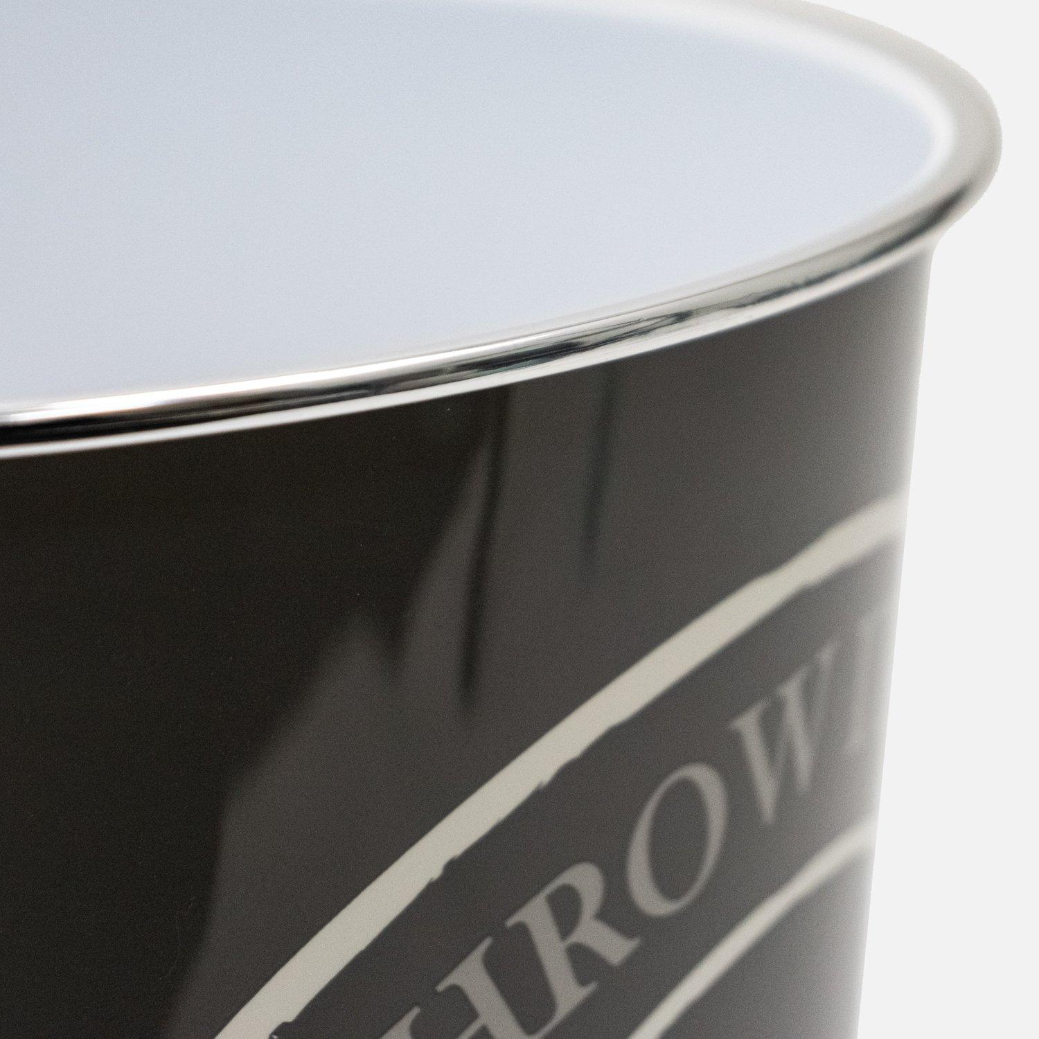 Grey - JVL - Bin It Plastic Waste Paper Bin Twin Pack - 4