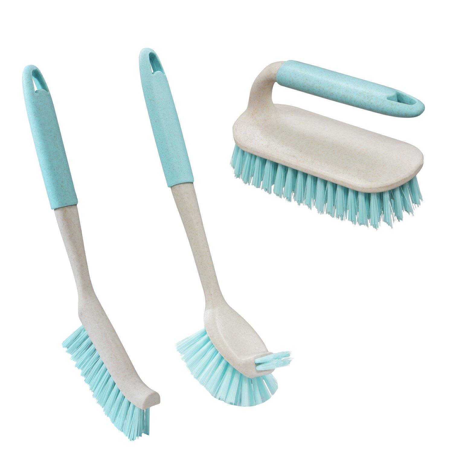 Blue - JVL - Antibac Dish Brush Set - 1